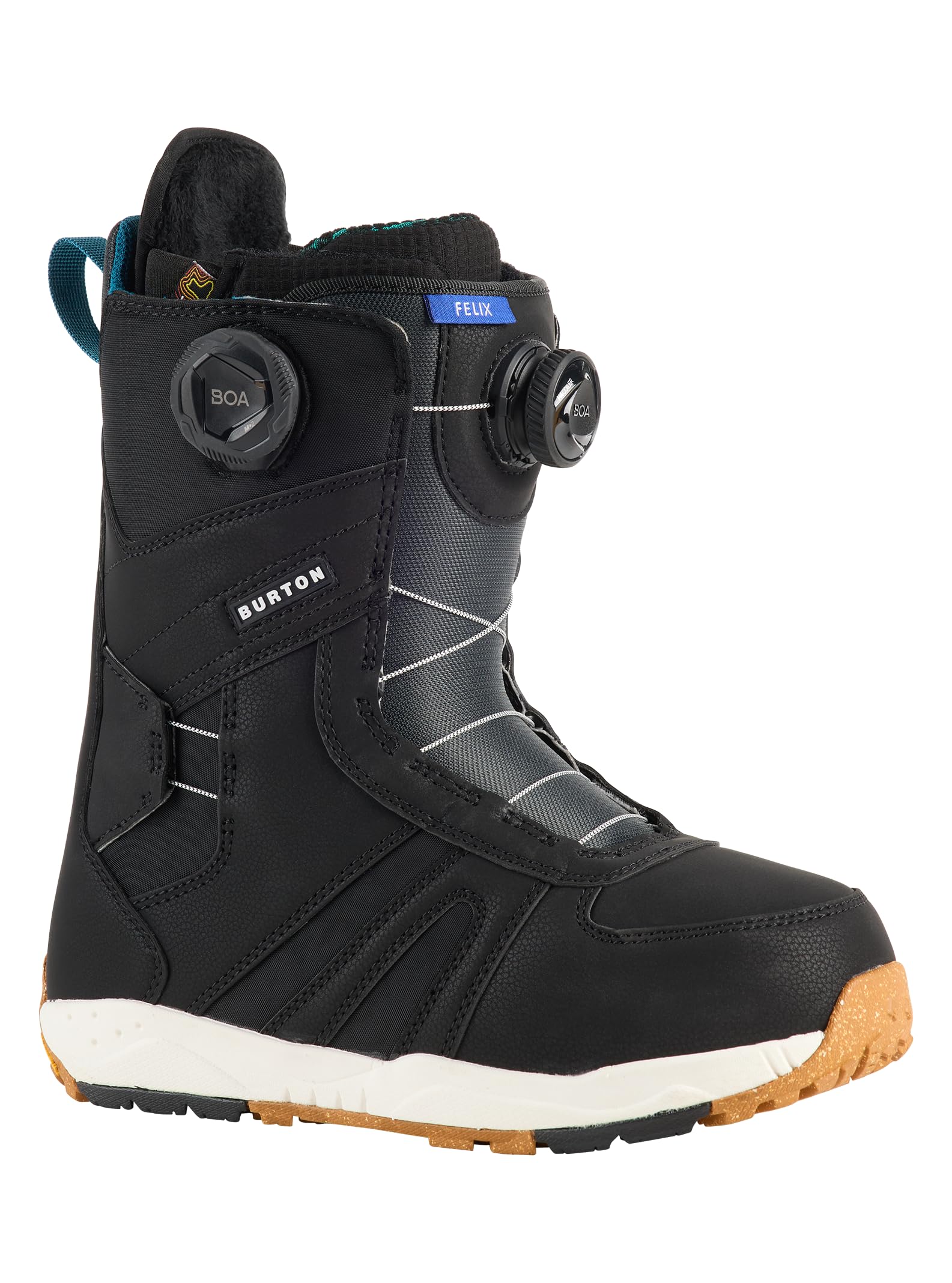 Burton Felix BOA Women's Snowboard Boots - Waterproof, Comfortable & Lightweight for All-Mountain Riding & Freestyle Snowboarding