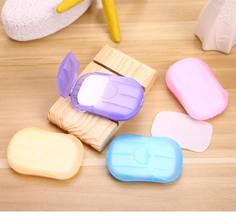 **A.J DESIGNER Scented Disposable Paper Soap Sheets – Portable Travel Hand Wash for Camping, Hiking & Outdoor Activities – Mini Soap Strips (Set of 3, Multicolor) – Free Shipping**