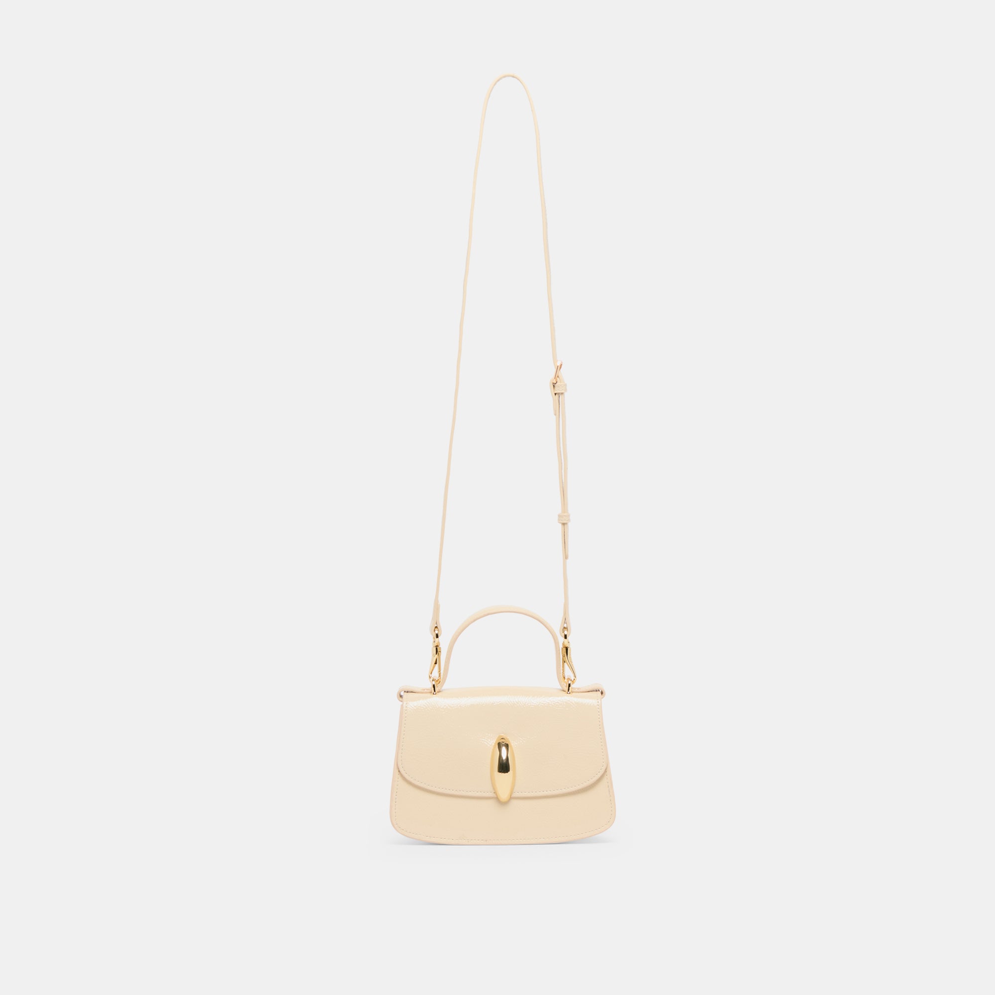 LUCIA Crossbody Bag in Creme Crackled Stella Leather - Stylish & Durable Handbag for Women, Perfect for Work, Travel & Everyday Use