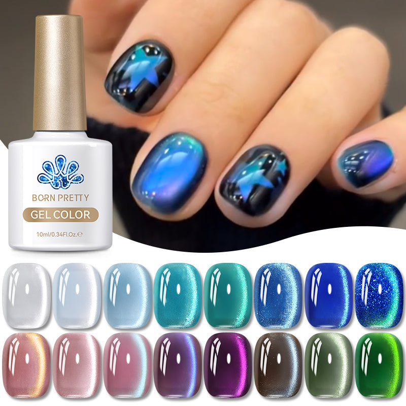 10ml Cat Magnetic Gel Polish - Long Lasting Nail Polish for Salon & Home Manicure - Perfect for Nail Art & DIY Nail Designs