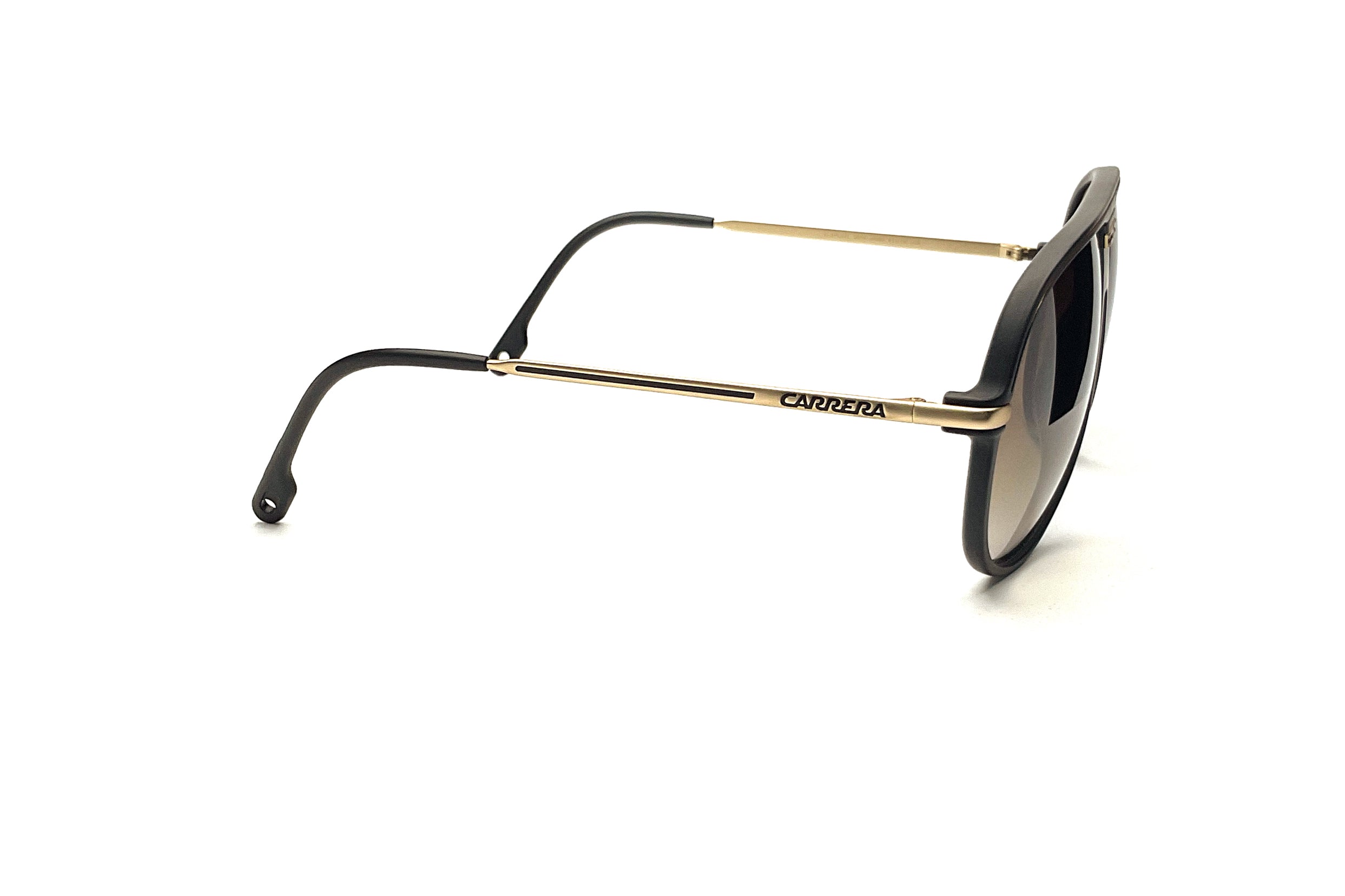 Carrera C Sport 06 Sunglasses Matte Black Gold - Polarized UV Protection Sports Sunglasses for Running Cycling Driving & Outdoor Activities