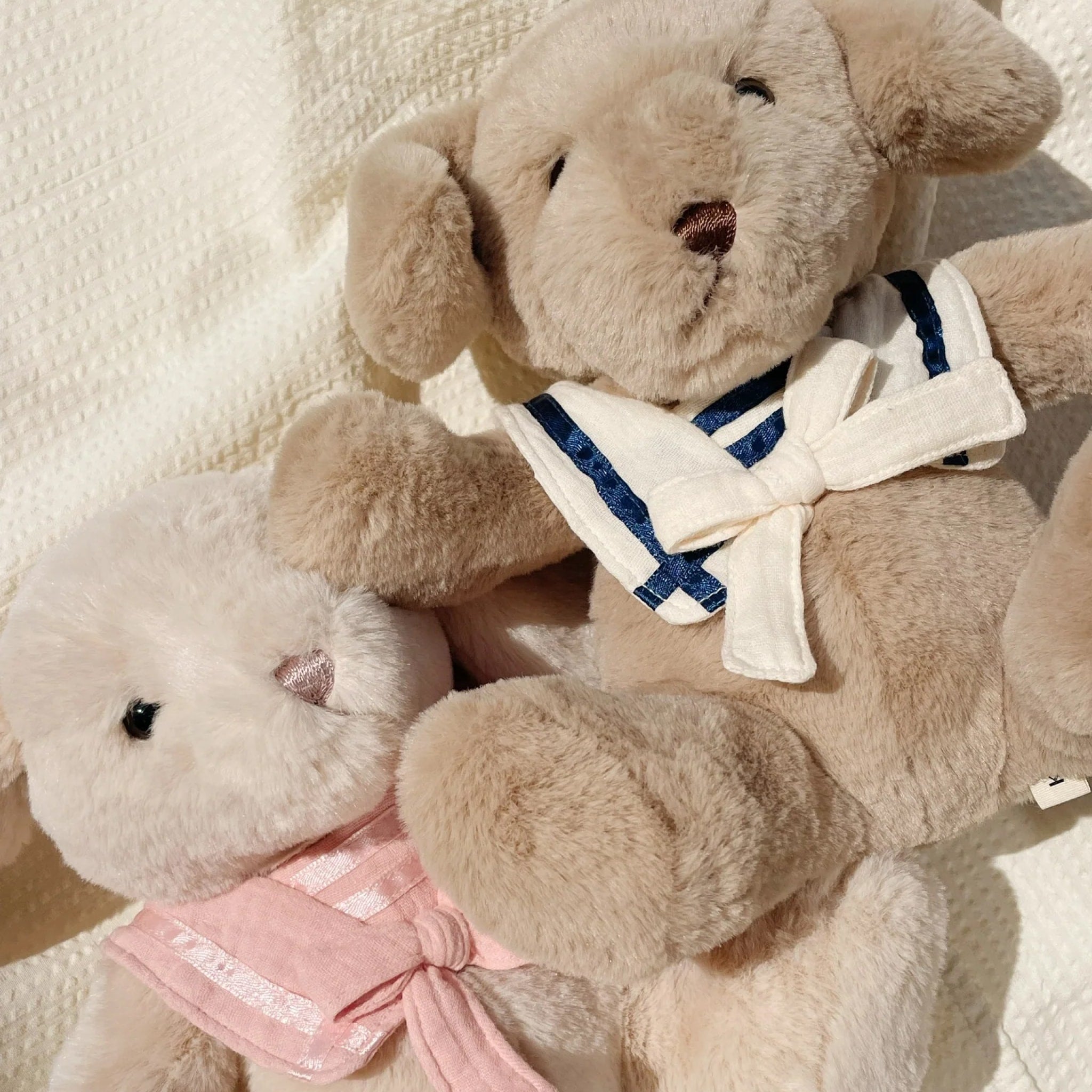 KONGES SLØJD Luca Sailor Puppy Teddy Bear - Soft Black Stuffed Animal Toy for Kids & Babies | Perfect for Cuddling, Gifts, and Nursery Decor