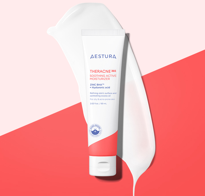 AESTURA Theracne 365 Soothing Active Moisturizer 60ml - Hydrating Face Cream for Acne-Prone Skin | Daily Moisturizer for Sensitive & Dry Skin | Perfect for Day & Night Skincare Routine