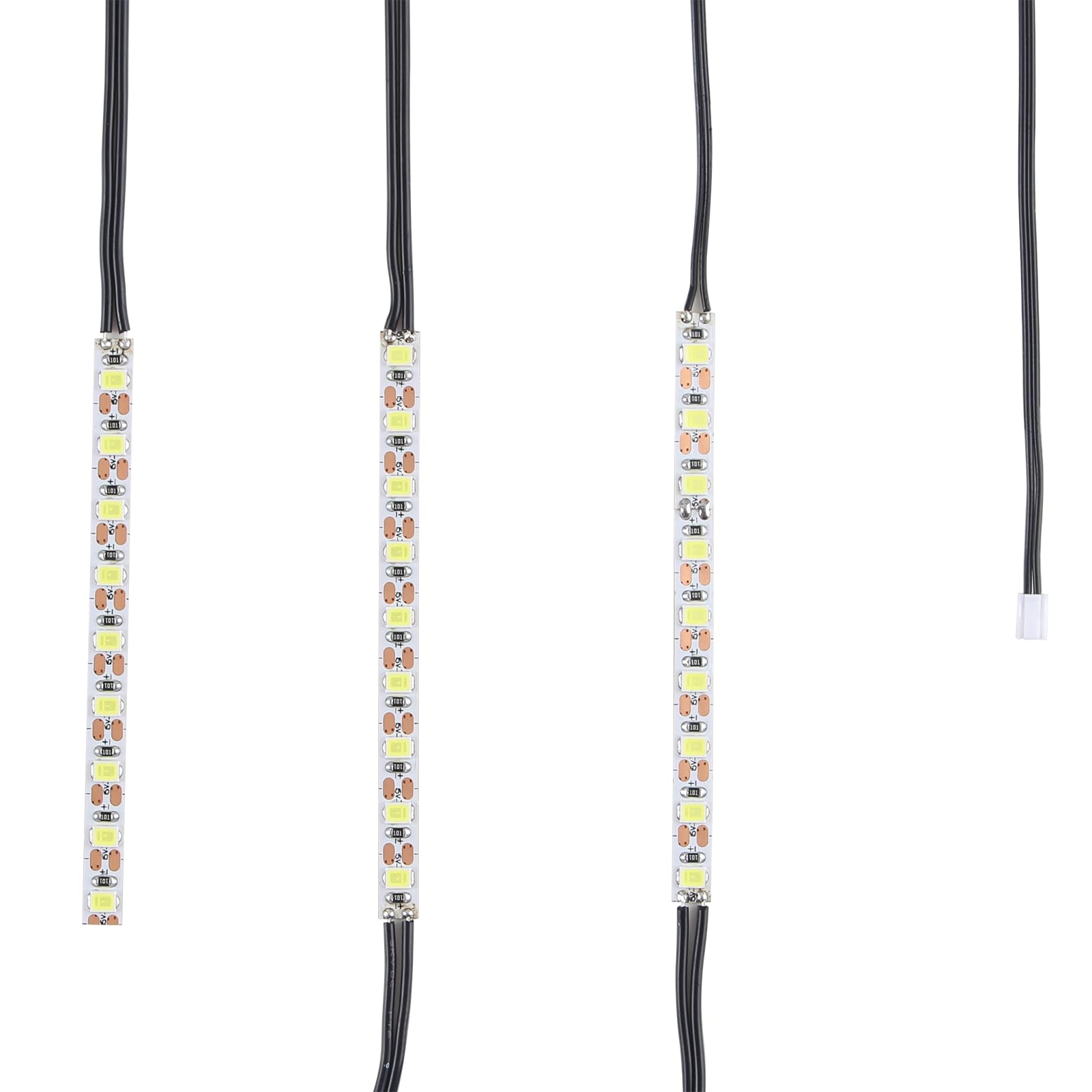 Bambu Lab P1P P1S 3D Printer LED Light Kit - 5V 12W Flexible Strip with 110cm/43in Wire - 3 Sections (30cm/11.8in Each) for Perfect Illumination - Ideal for 3D Printing Workspace, Night Projects & Detailed Model Inspection