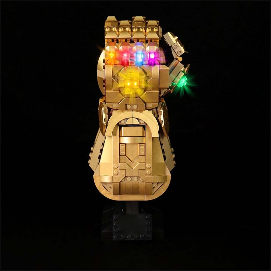 TopBrixx LED Light Kit for Lego Infinity Gauntlet 76191 - Compatible with Lego Marvel Avengers Gauntlet Set (Lego Not Included) - Perfect for Display, Collectibles, and DIY Lighting Projects