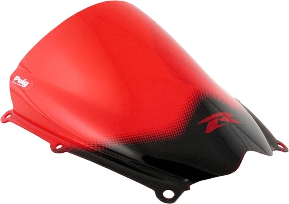 Puig 4363R Red Racing Windshield - High-Performance Motorcycle Windshield for Sport Bikes | Perfect for Racing, Touring & Highway Riding