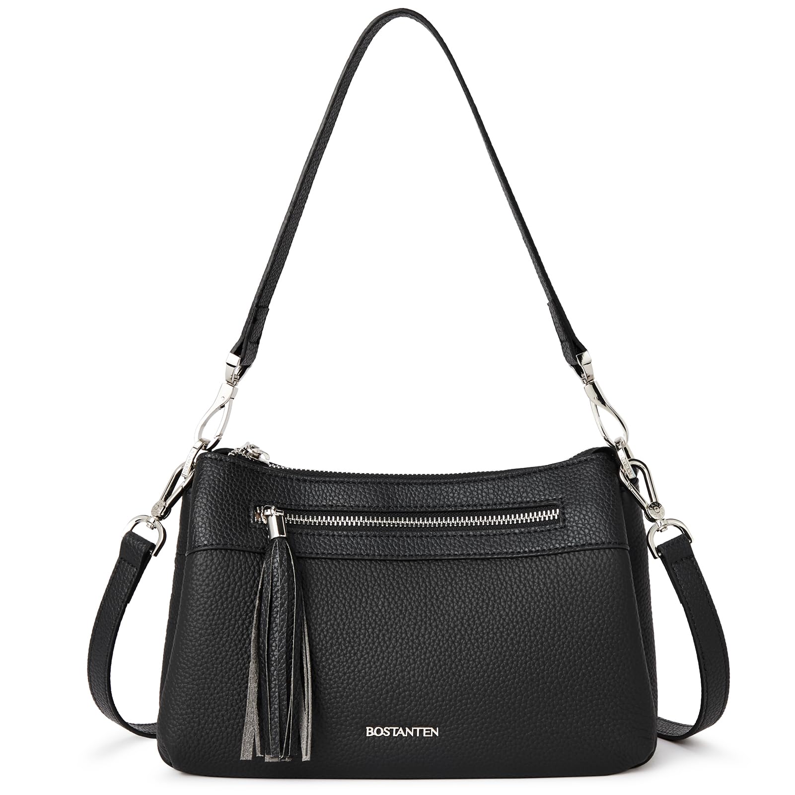 BOSTANTEN Genuine Leather Purses for Women - Small Shoulder Bag Hobo Crossbody Handbag - Perfect for Work, Travel & Everyday Use