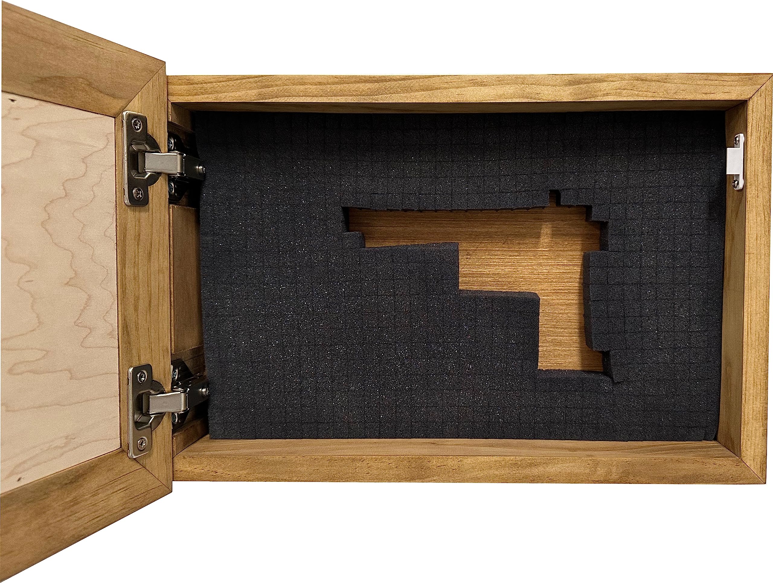 American Flag Hidden Gun Storage Cabinet with Eagle - Decorative & Secure Concealed Gun Safe by Bellewood Designs - Perfect for Home, Office & Cabin Security