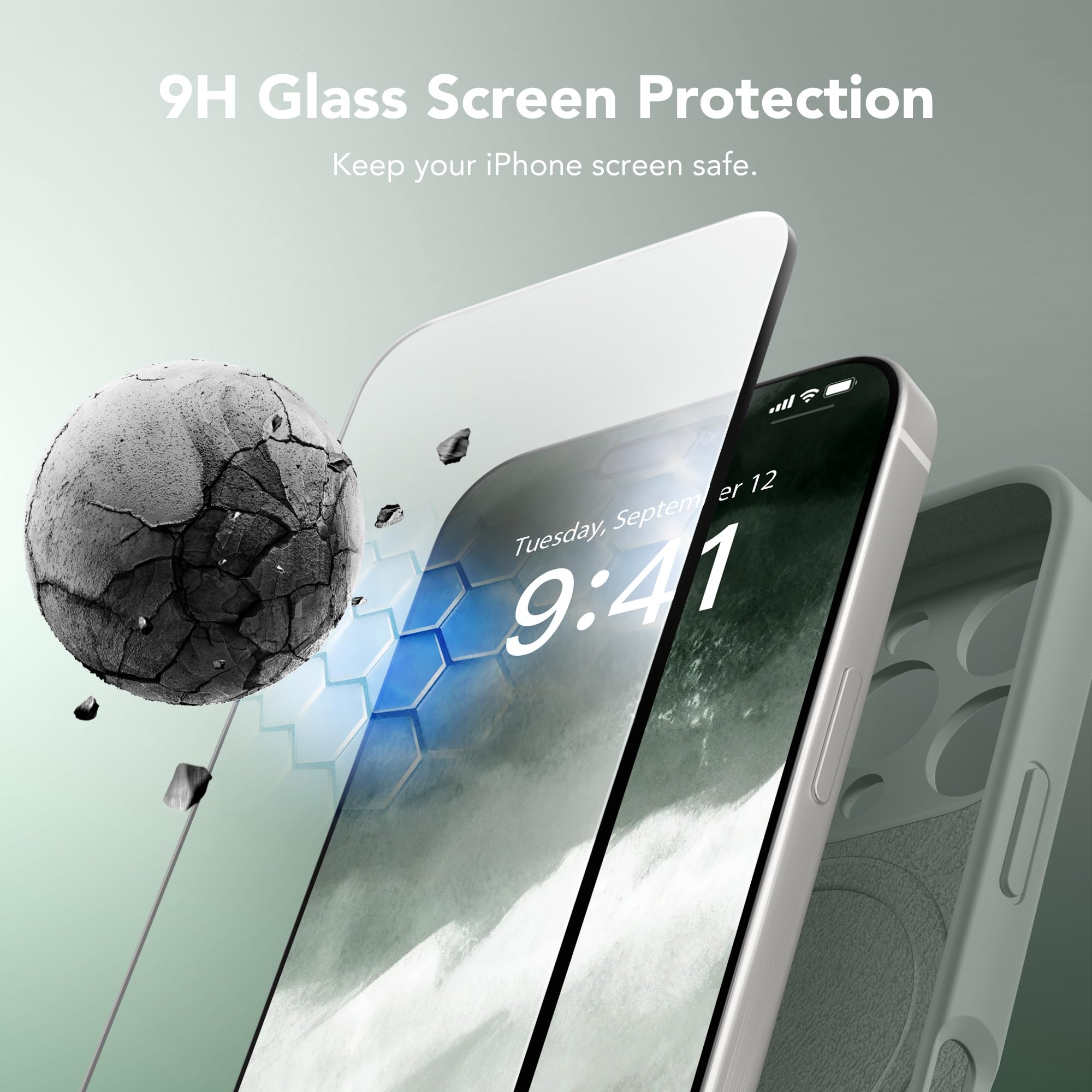 Magnetic Shockproof Silicone Case for iPhone 16 Pro (6.3