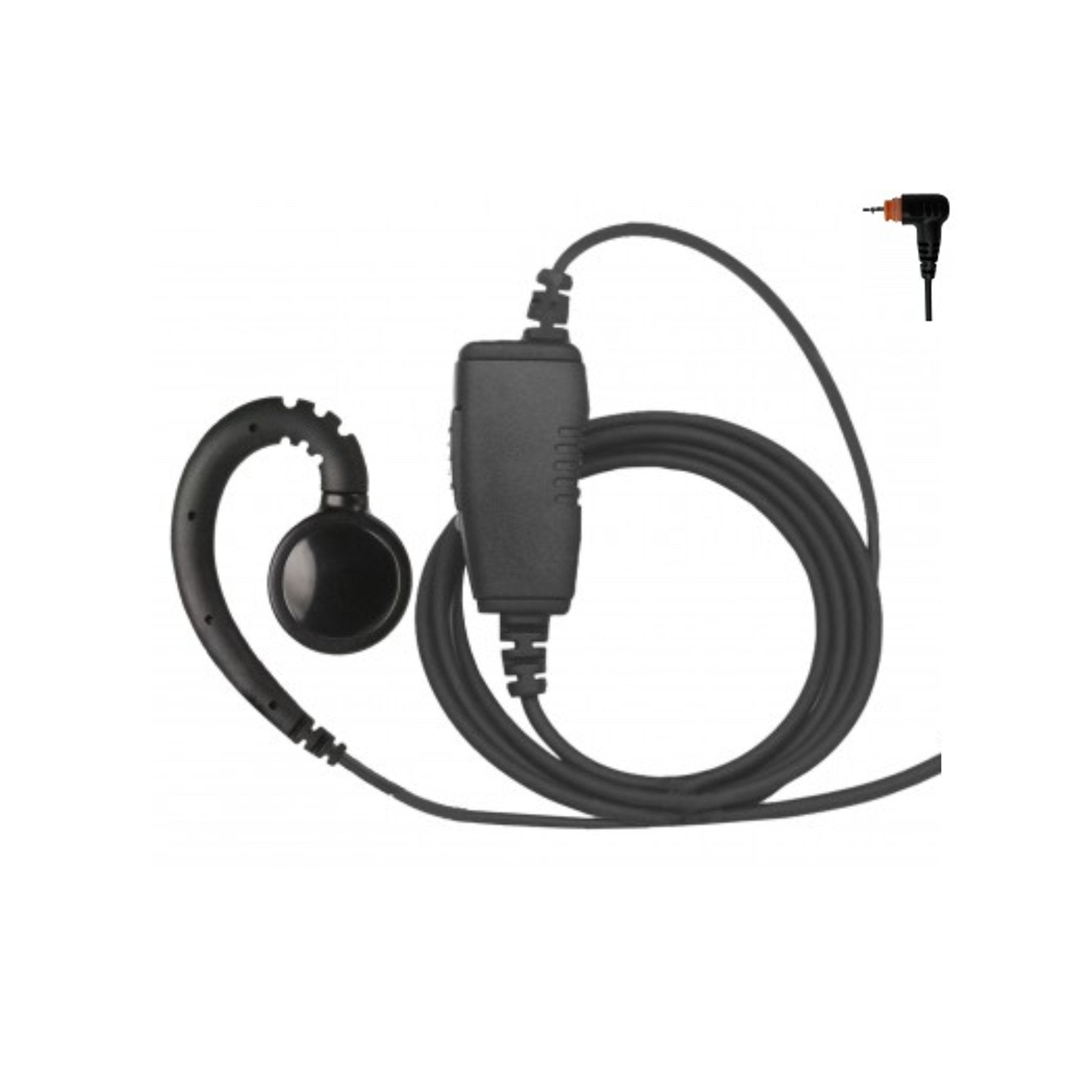 SWVL1W M14 Atlantic Radio Swivel Earpiece - Compatible with Motorola SL300, SL3500e & SL7550e Two-Way Radios - Secure & Comfortable Design for Security, Construction & Outdoor Activities