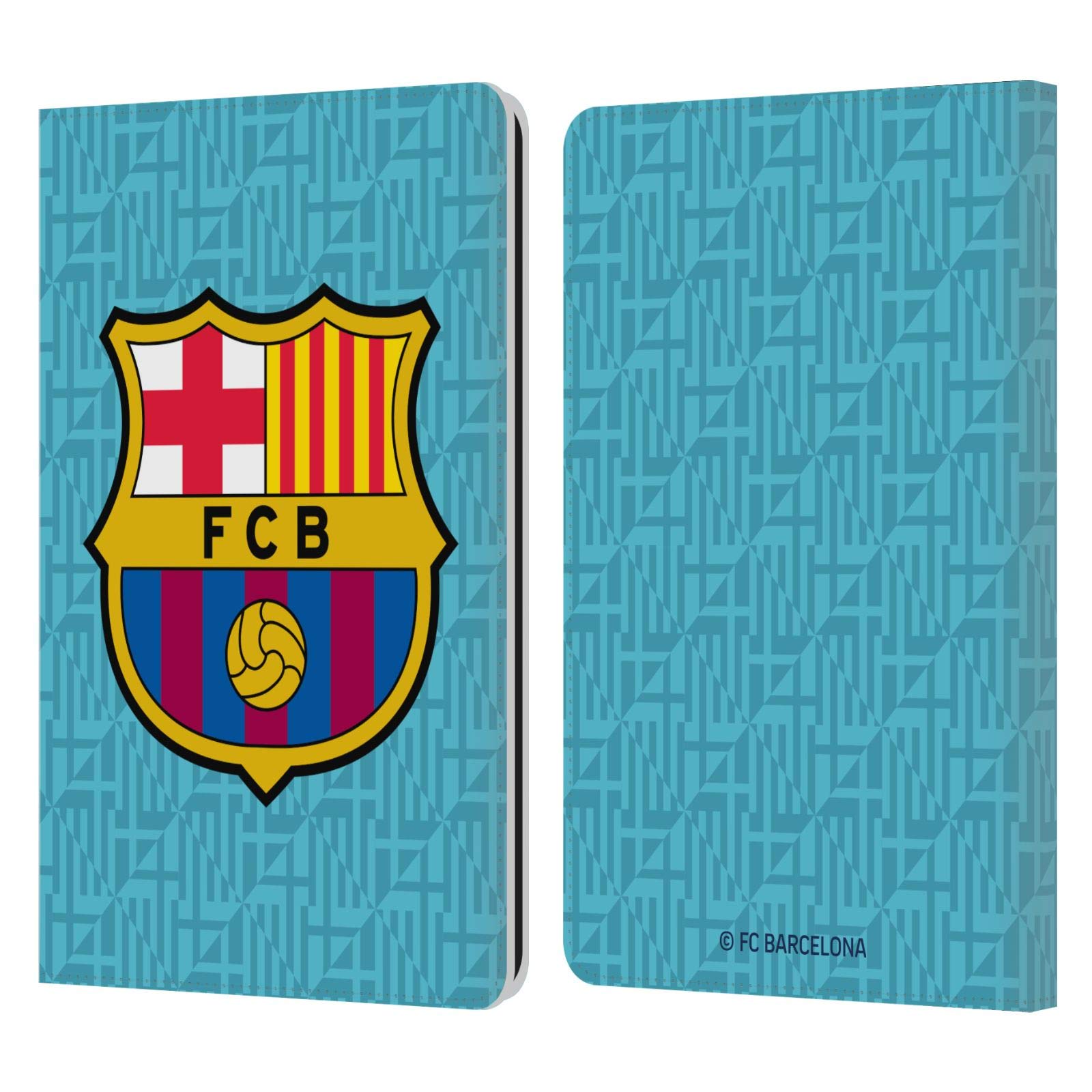 Official FC Barcelona 2019/20 Third Kit Leather Wallet Case for Kindle Paperwhite 1/2/3 - Licensed Kindle Cover with Team Crest - Perfect for Soccer Fans & E-Book Lovers