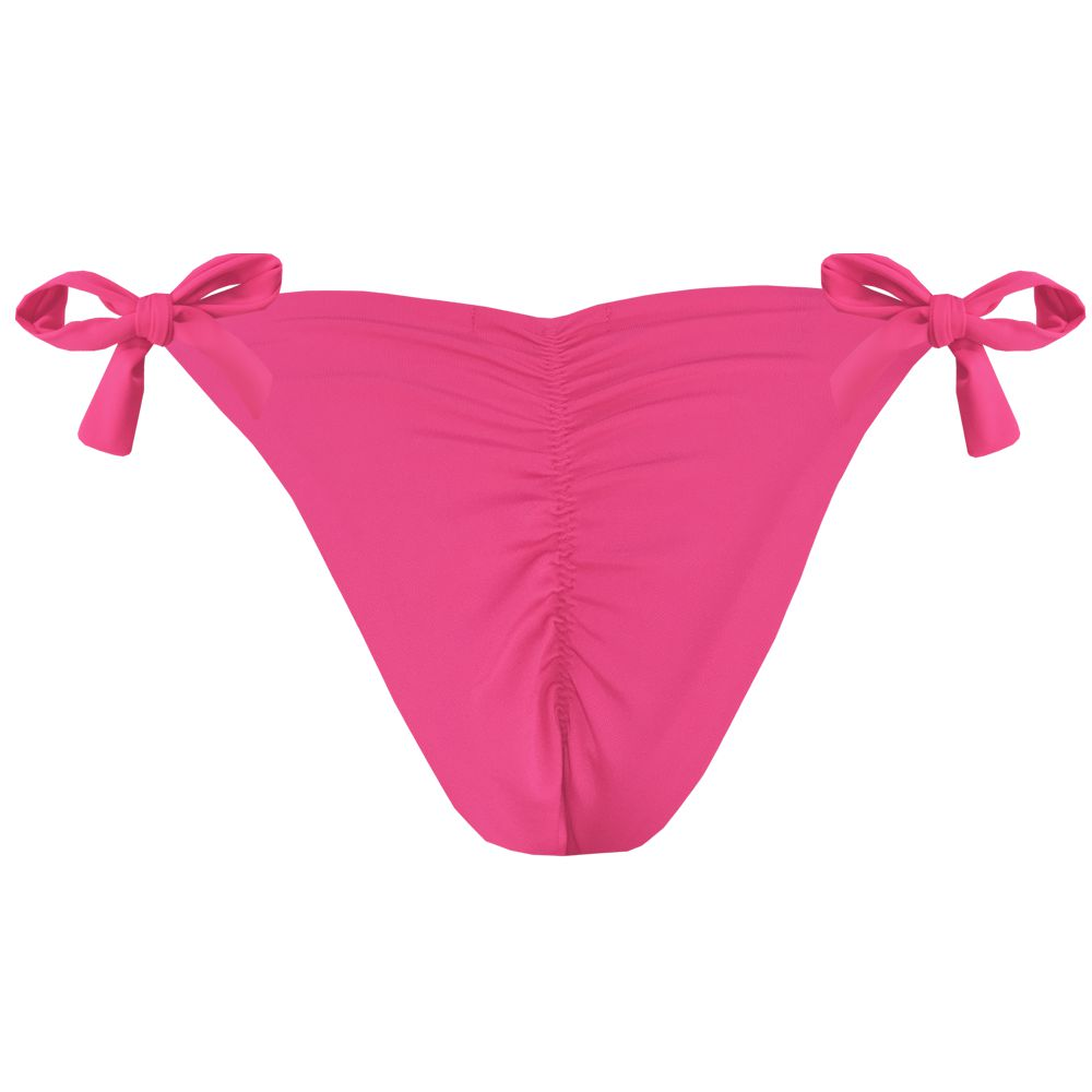 Sexy Brazilian Tie Side Scrunch Bikini Bottom - High Waisted Cheeky Swimwear for Women, Perfect for Beach, Pool Party & Summer Vacation