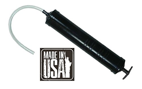Premium Oil & Fluid Suction Gun - Heavy Duty Hand Pump for Automotive, Marine & Industrial Use - Made in USA - Ideal for Engine Oil, Hydraulic Fluids & Lubricant Transfer
