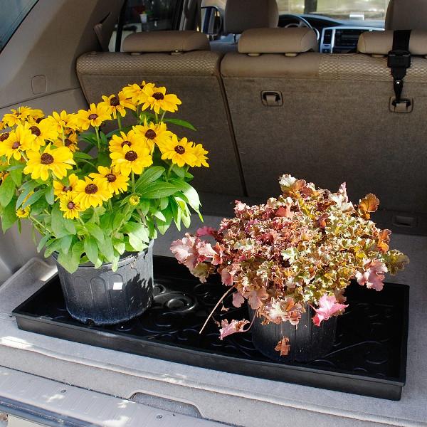 Durable Rubber Boot Trays for Entryway & Mudroom - Non-Slip Shoe & Boot Drying Mat - Waterproof Dirt Catcher for Wet & Muddy Footwear - Perfect for Home, Garage & Outdoor Use