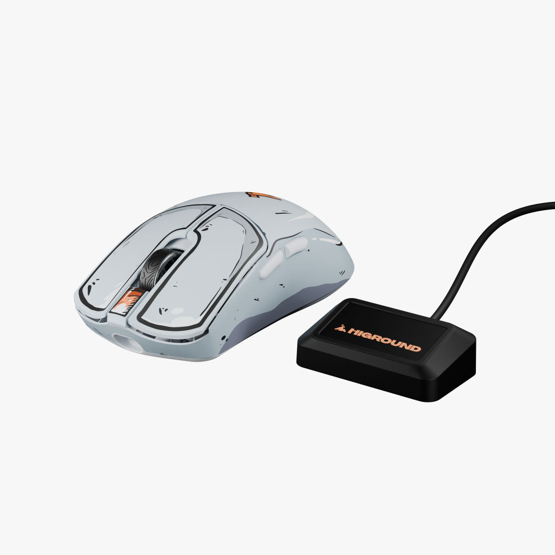 Higround Yuma Wireless Mouse - Ergonomic Bluetooth Mouse with Silent Click, Rechargeable Battery for Laptop, PC, Mac - Perfect for Office, Gaming, and Travel Use