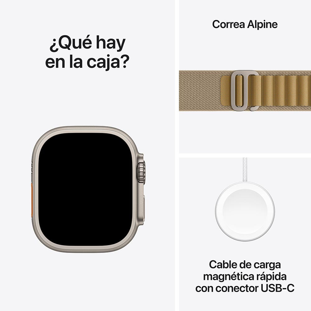 Apple Watch Ultra 2 GPS + Cellular 49mm Titanium Case with Alpine Loop Cinnamon Strap - Perfect for Outdoor Adventures, Fitness Tracking & Daily Wear