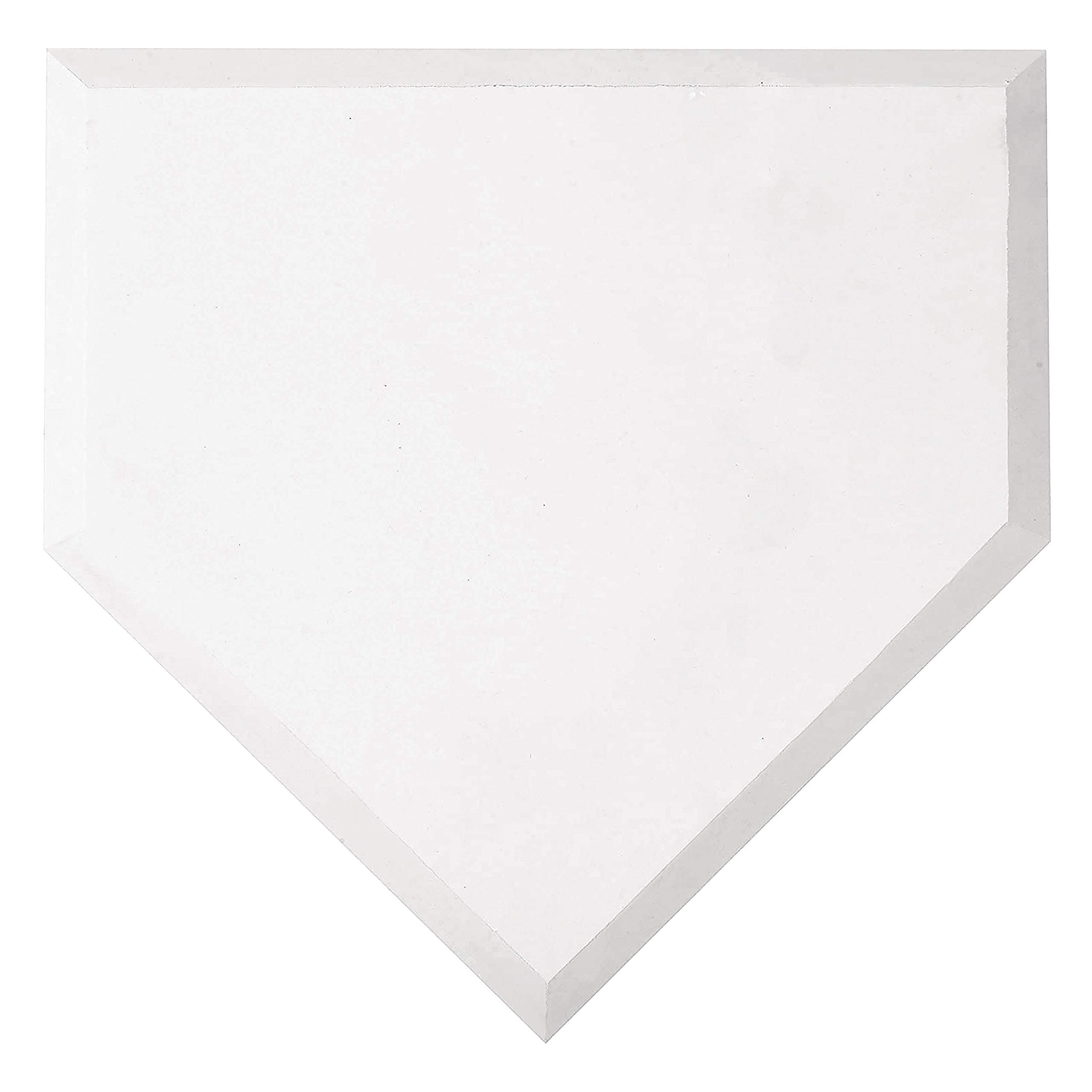 Franklin Sports Rubber Home Plate for Baseball, Softball & Tee Ball - Portable Throw Down Base for Backyard, Practice & Training - Durable White Home Plate for Kids & Adults