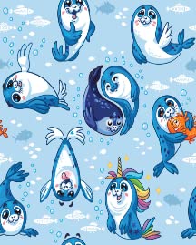 Cute Baby Seal Cartoon