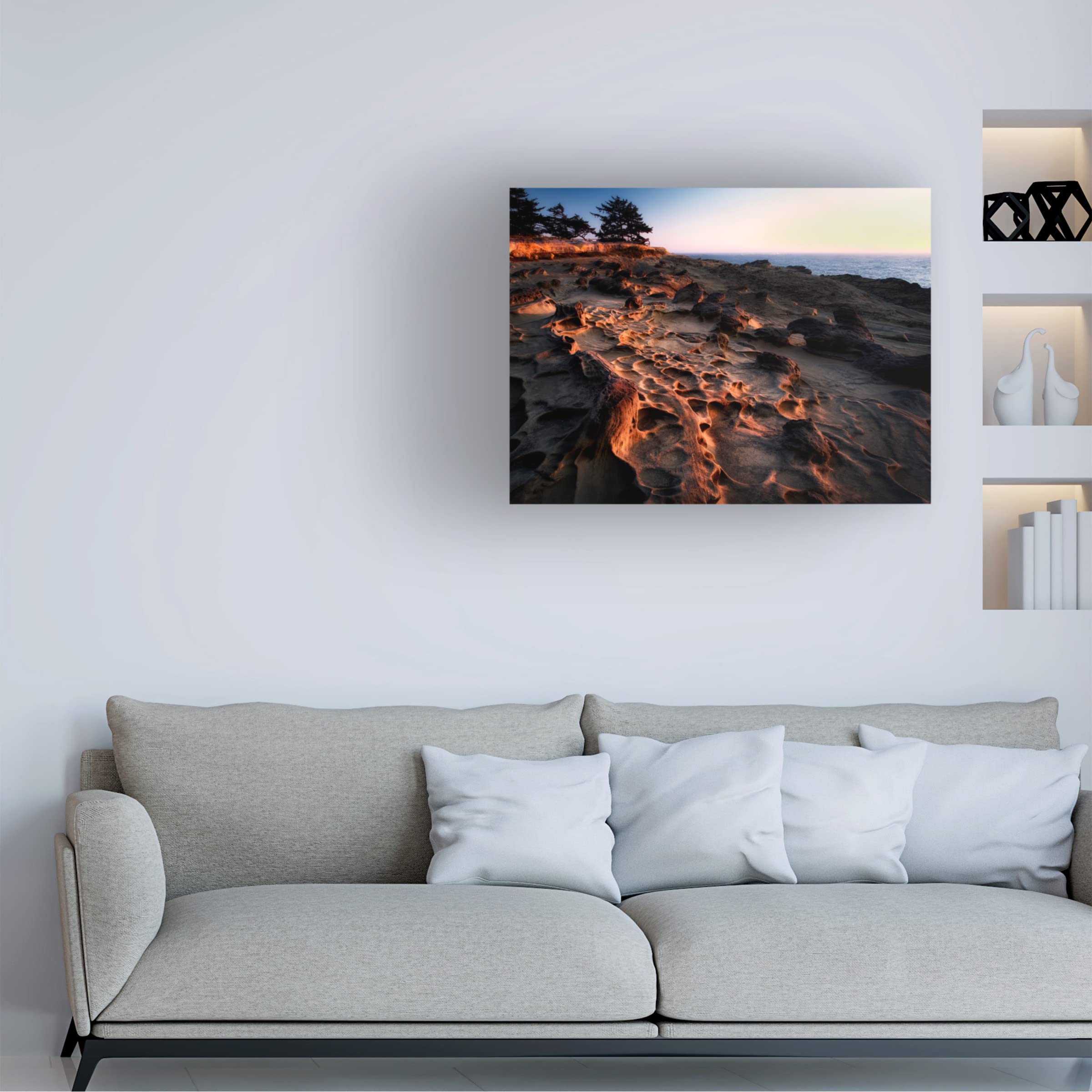 Trademark Fine Art 'Sandstone' Canvas Wall Art Print by Dennis Frates - Stunning Landscape Photography for Living Room, Bedroom & Office Decor
