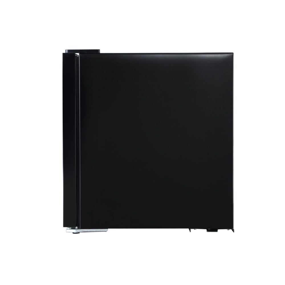Devanti 46L Mini Bar Fridge with Glass Door and Interior Light - Compact Black Refrigerator for Home, Office, Dorm, or Entertainment Room