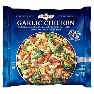 Gourmet Kitchn Birds Eye Garlic Chicken Frozen Meal - Pack of 2 (58 oz Each) with Pasta, Chicken & Vegetables - Quick 5-Minute Dinner - Perfect for Busy Weeknights, Family Meals & Office Lunches