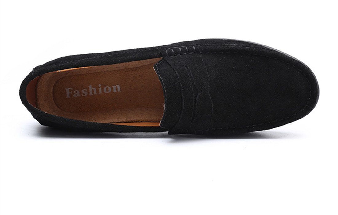 Stylish Men's Suede Leather Penny Loafers - Comfortable Slip-On Driving Moccasins & Boat Shoes for Casual Wear, Office & Outdoor Activities