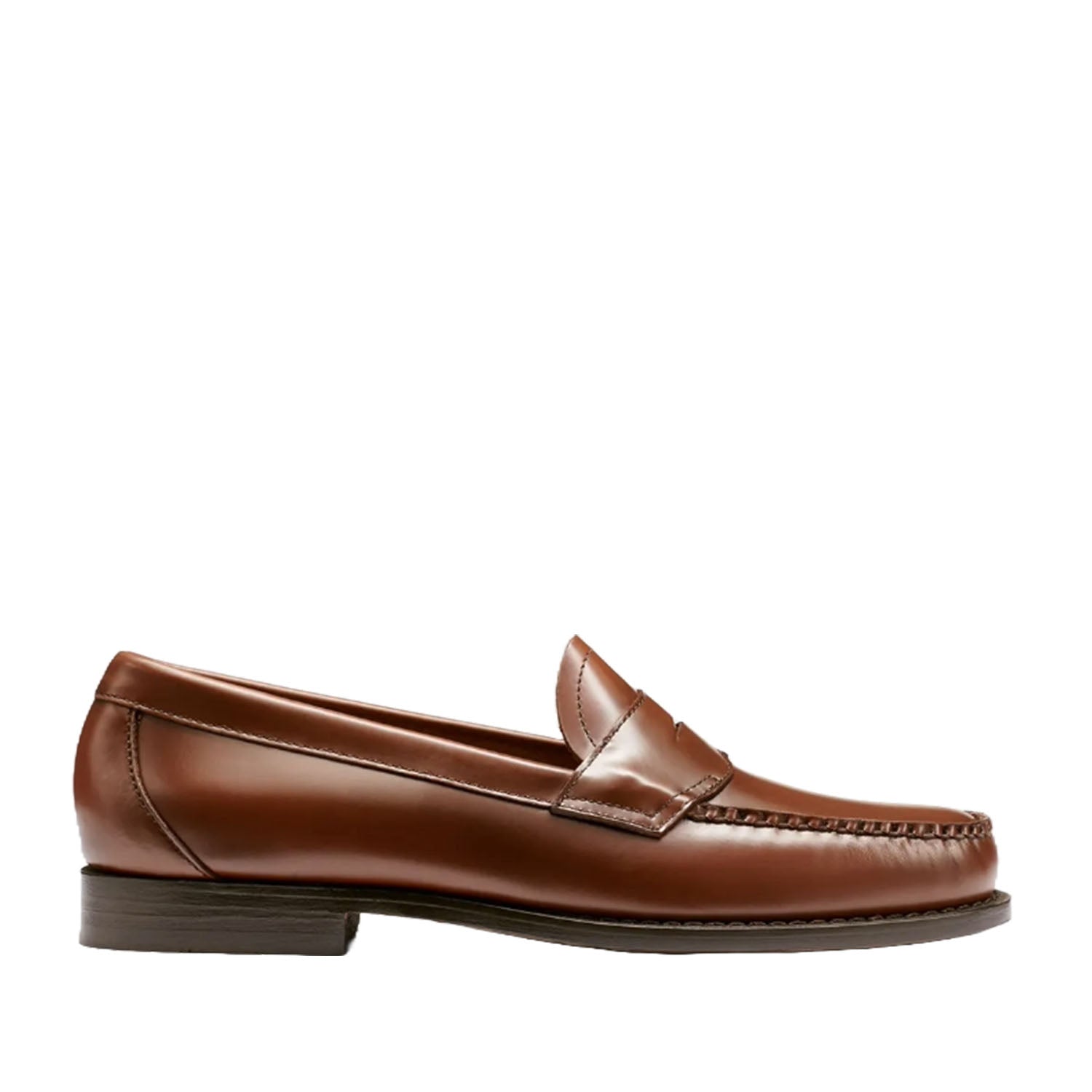 G.H. Bass Men's Logan Casual Brown Leather Flat Strap Sandals - Comfortable Slip-On Shoes for Summer, Beach & Outdoor Walking