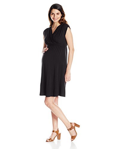 Dote Women's Maternity & Nursing Twinkle Dress - Comfortable Pregnancy & Breastfeeding Dress for Casual Wear, Baby Shower & Special Occasions