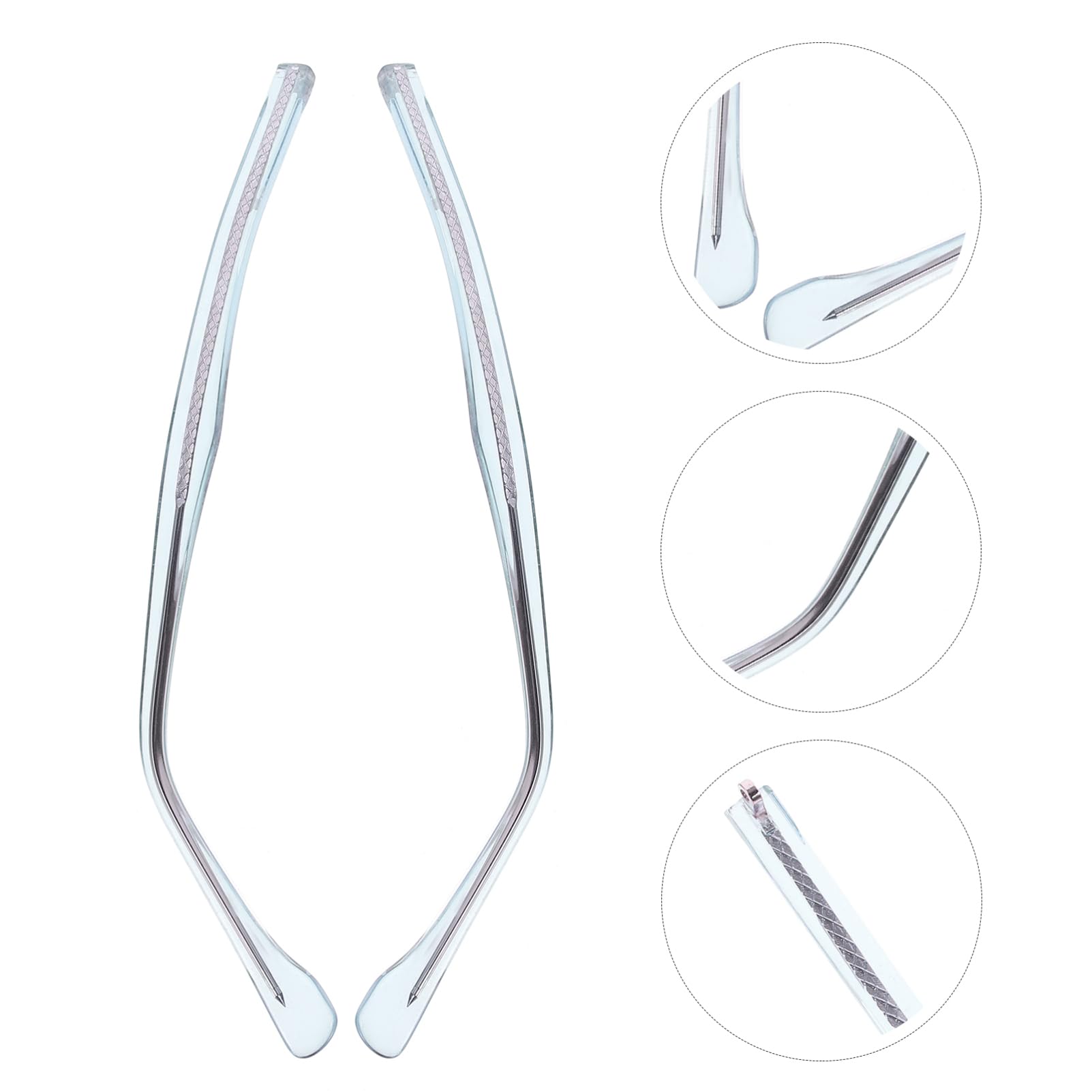 Healeved 1 Pair Glasses Temple Tips Replacement Parts - Anti-Slip Nose Pads & Frame Arm Covers for Eyeglass Repair - Perfect for Reading, Driving & Computer Glasses Accessories