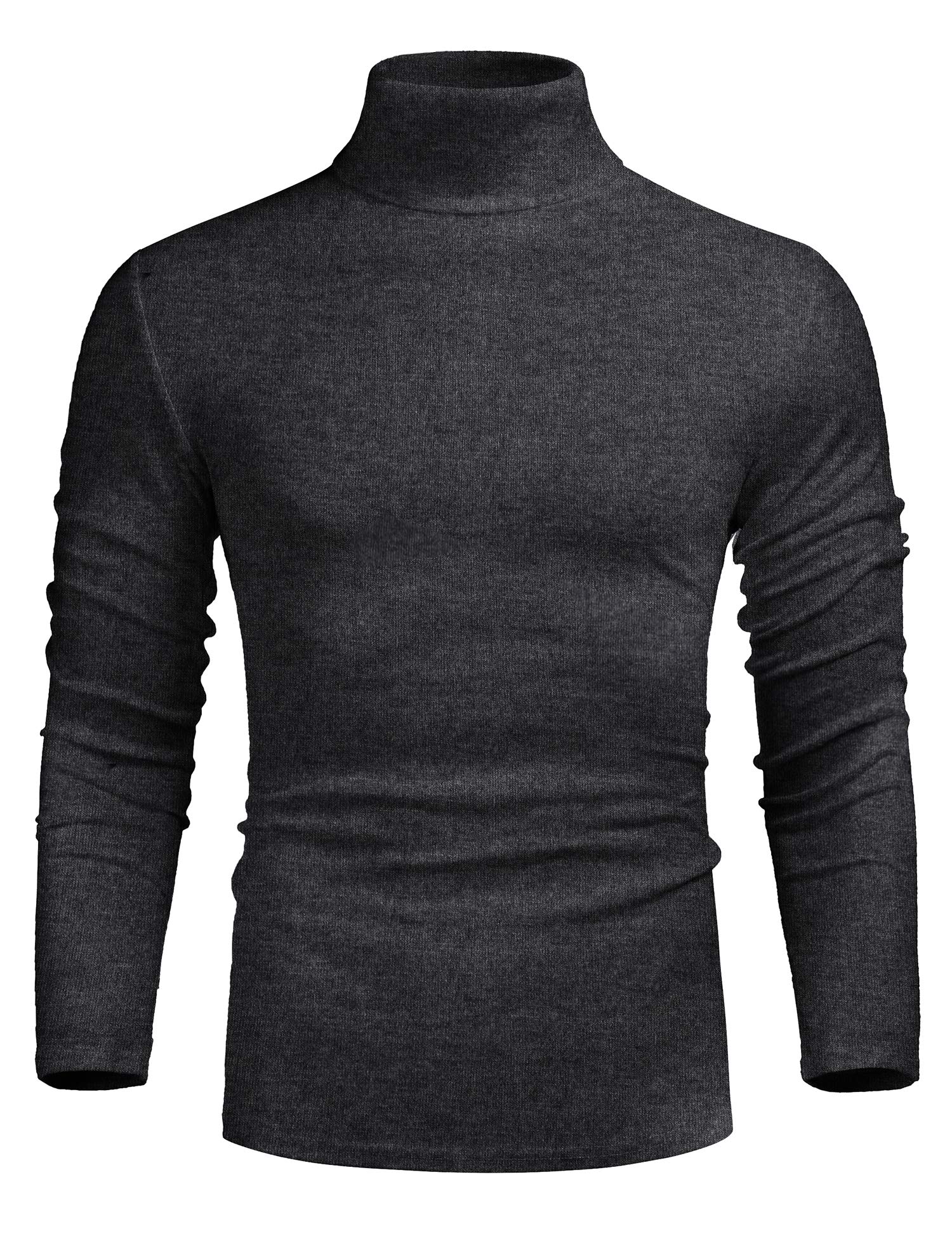 iWoo Men's Slim Fit Turtleneck Pullover Sweater - Long Sleeve Casual Knit Top for Winter Warmth | Office Wear, Date Night & Holiday Outfits