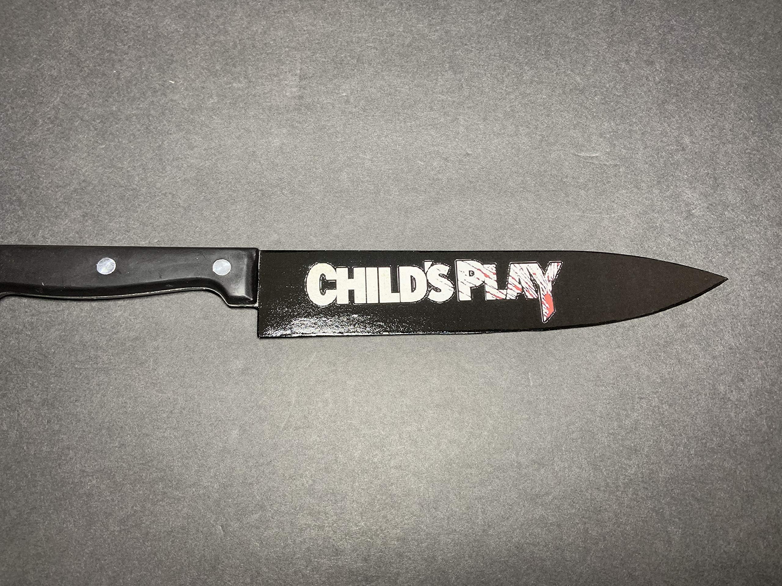 Child's Play Chucky Good Guy Doll with Kitchen Knife - Official Replica Collectible for Horror Movie Fans & Halloween Decor