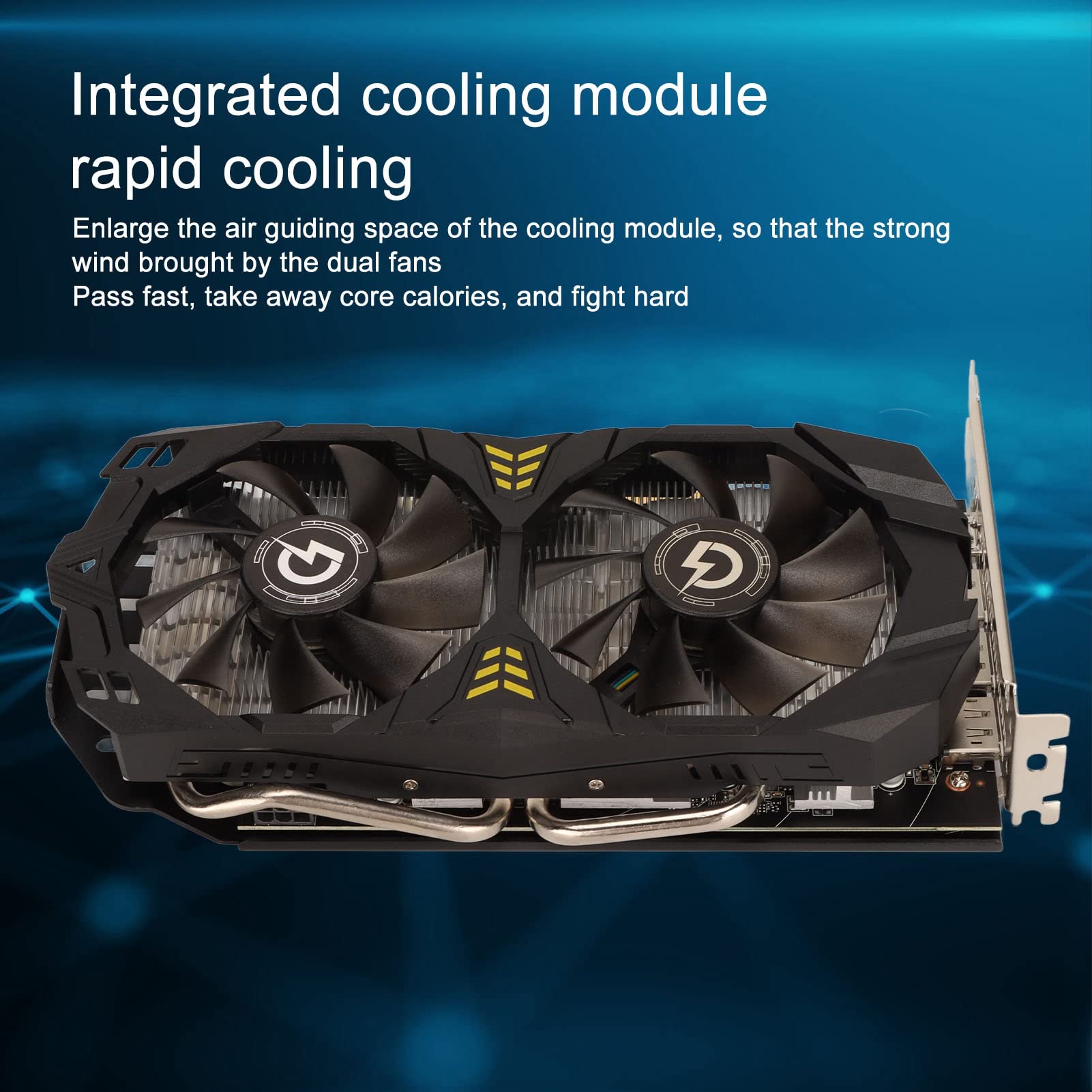 DPOFIRS RX580 8GB GDDR5 256-bit Gaming Graphics Card with Fan Cooling, 1244MHz Core Clock & 14000MHz Memory Speed - Perfect for PC Gaming, Video Editing & Cryptocurrency Mining