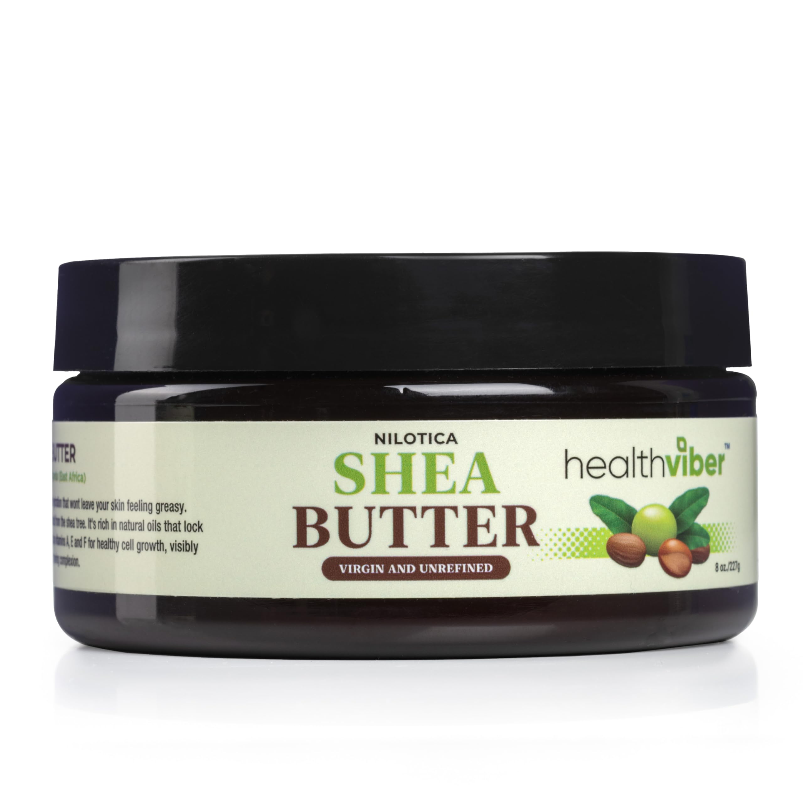 Organic Raw African Shea Butter 8oz - Pure Unrefined Moisturizer for Face, Body & Hair Care | Anti-Aging, Paraben & Fragrance Free | Dry Skin, Eczema Relief & Natural Hair Growth Solution | Perfect for DIY Skincare & Massage Therapy