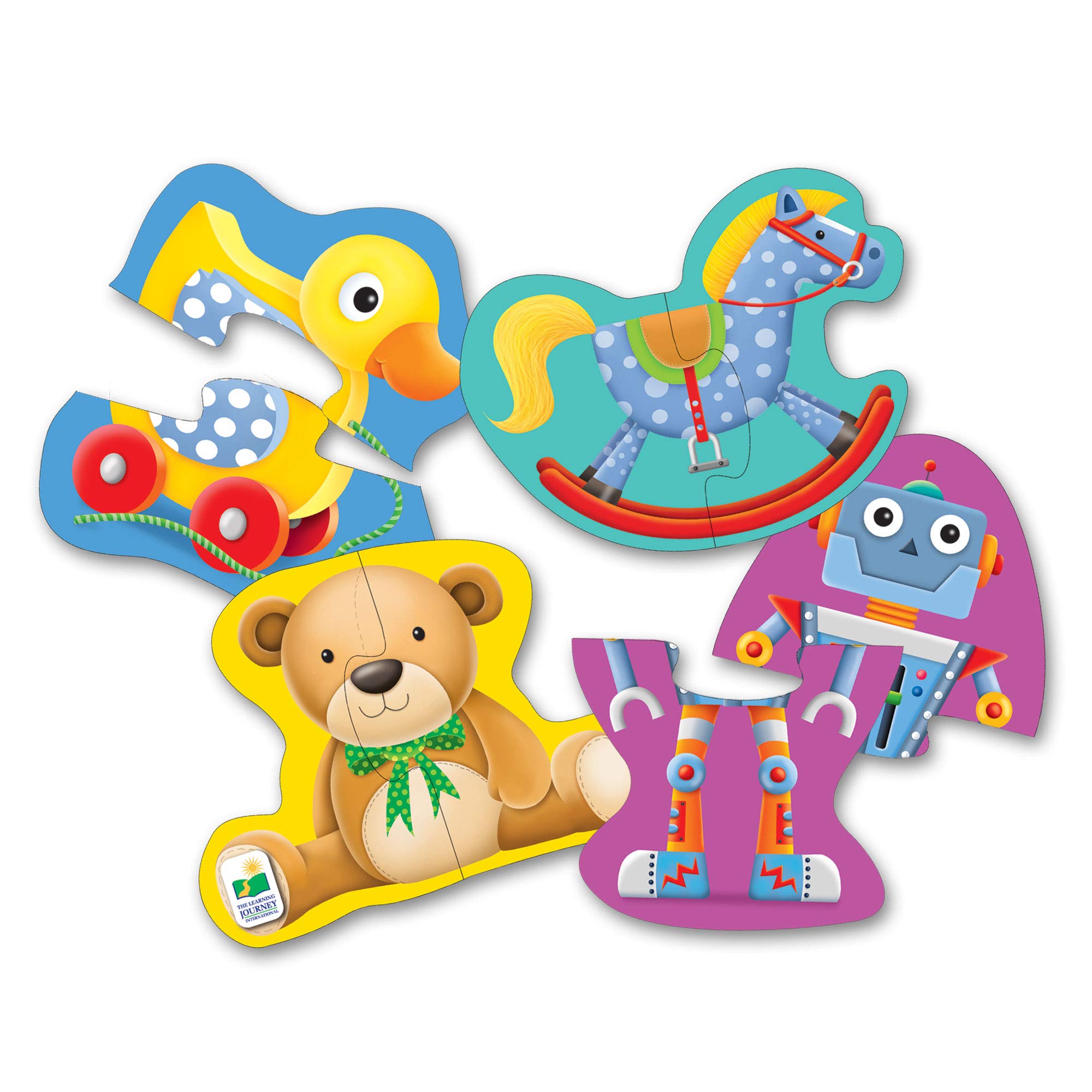 The Learning Journey My First Shaped Puzzle - Award-Winning Educational Toy for Toddlers Ages 2+ | Fun Animal & Vehicle Puzzles for Boys & Girls | Perfect Gift for Preschool Learning & Playtime Activities