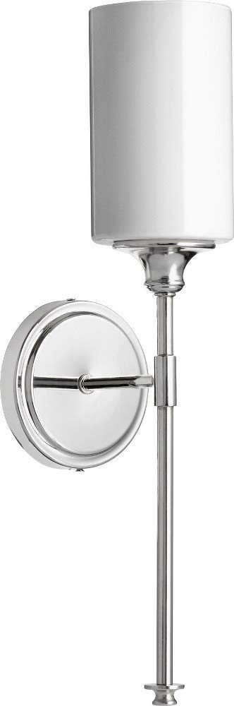 Quorum QUO5309-1-62 Modern LED Bathroom Mirror 27.5 Inch - Chrome Finish Wall Mount Vanity Mirror with Soft Lighting for Makeup & Shaving - Contemporary Decor for Bathroom, Bedroom & Dressing Room