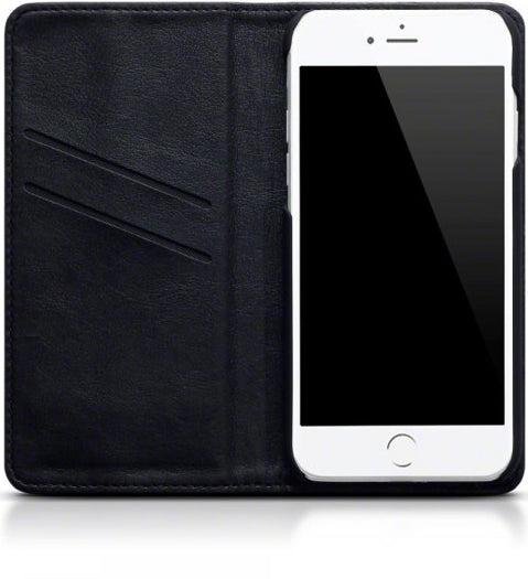 Apple iPhone XS Genuine Leather Wallet Case - Slim Protective Cover with Card Holder (Black) - Perfect for Everyday Use, Travel & Business