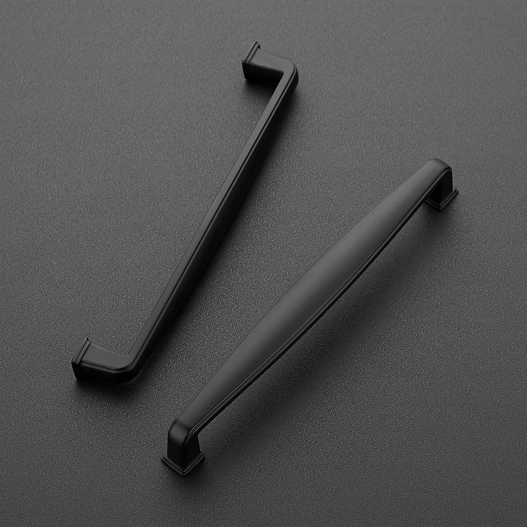 Ravinte 20 Pack 6-1/4 Inch Matte Black Kitchen Cabinet Handles - Solid Cabinet Pulls & Drawer Handles for Modern Cabinets, Cupboards, Dressers & Furniture (Perfect for Kitchen, Bathroom & Office Renovations)