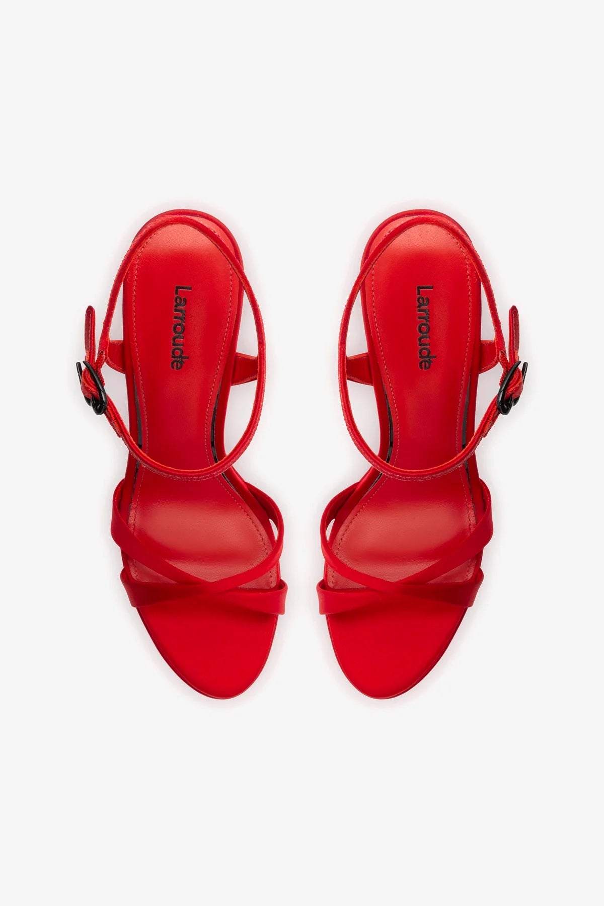 Angelina Women's Sandals in Cherry Satin - Comfortable Summer Open-Toe Shoes for Beach, Wedding & Casual Outings