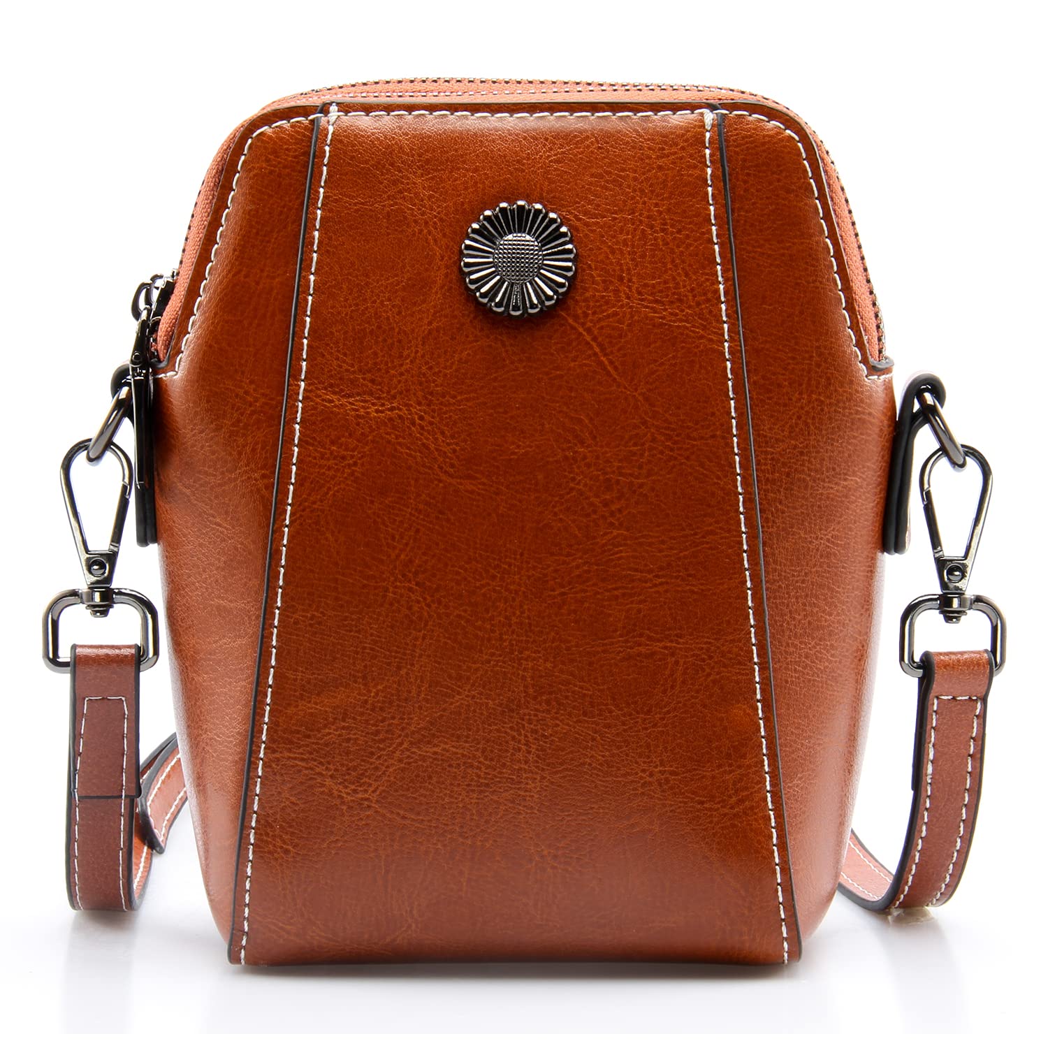 Stylish Designer Leather Crossbody Bag for Women - Soft Shoulder Handbag with Phone Pocket - Perfect Gift for Her | Ideal for Everyday Use, Travel & Shopping