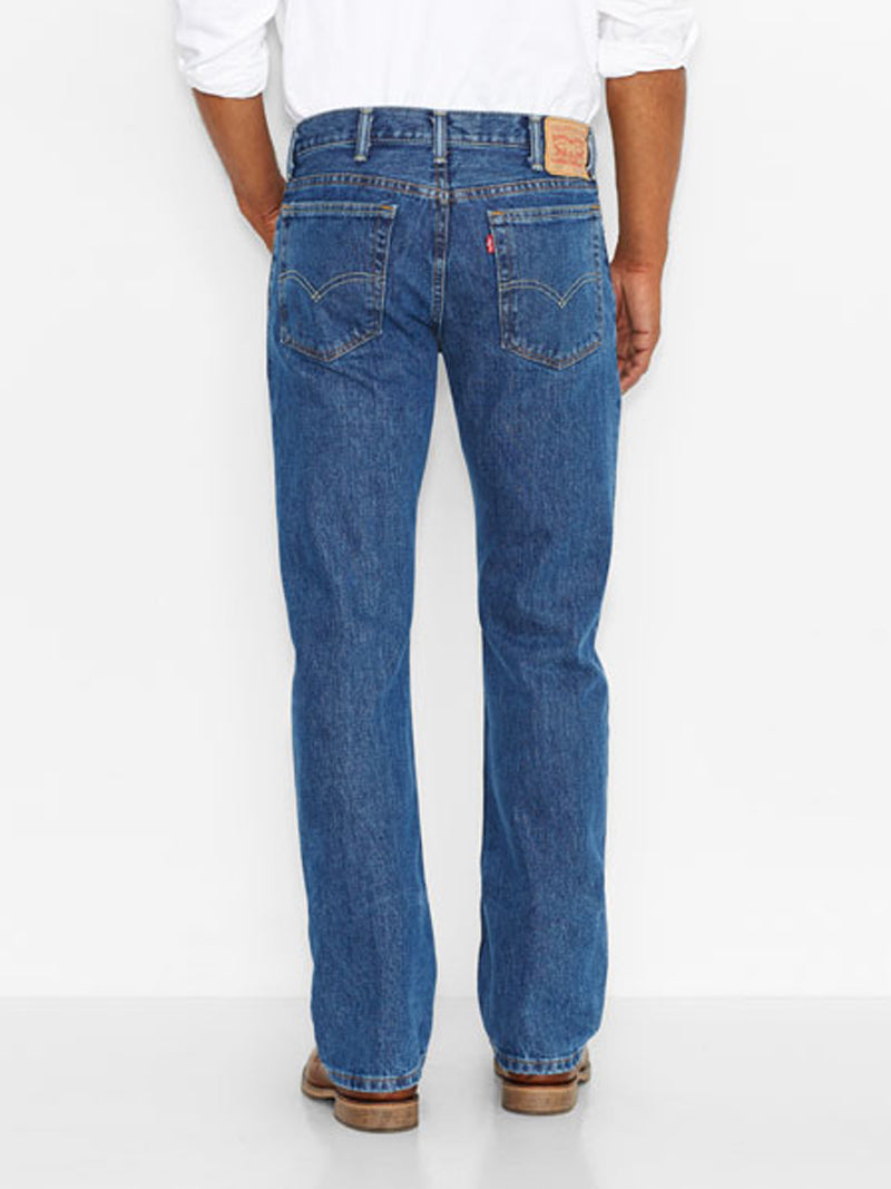 Levi's 517 Men's Bootcut Jeans - Slim Fit, Mid Rise, Medium Stonewash Denim for Casual Wear & Everyday Style