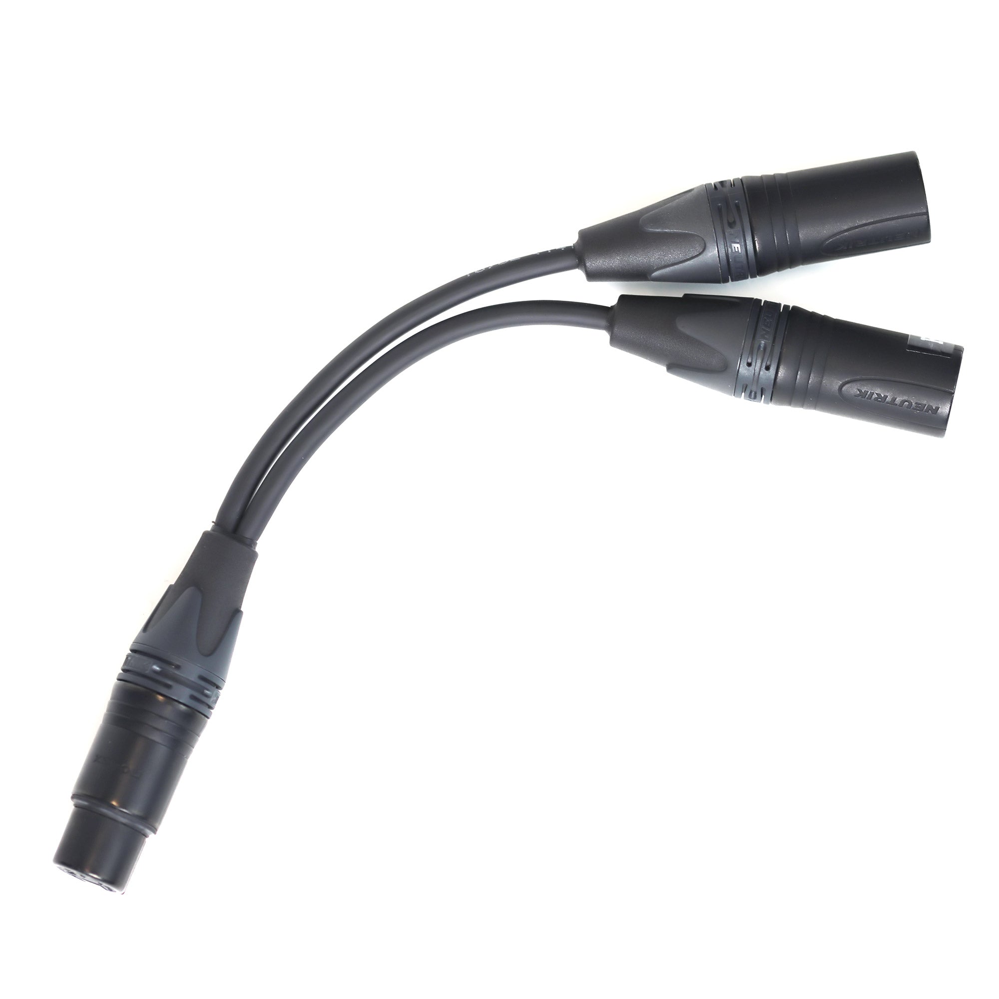 Professional XLR5 Female to XLR3 Male Microphone Y Adapter Cable - 20ft AC Compatible for Audio Equipment, Studio Mixers & Live Performances