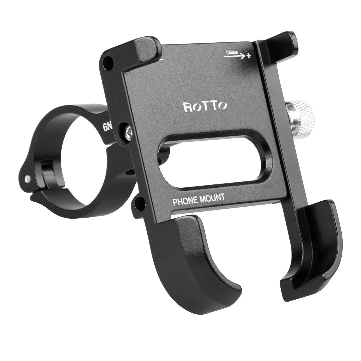 ROTTO 360° Adjustable Aluminum Bike Phone Mount - Universal Bicycle & Motorcycle Cell Phone Holder - Perfect for Cycling, Commuting & Outdoor Adventures