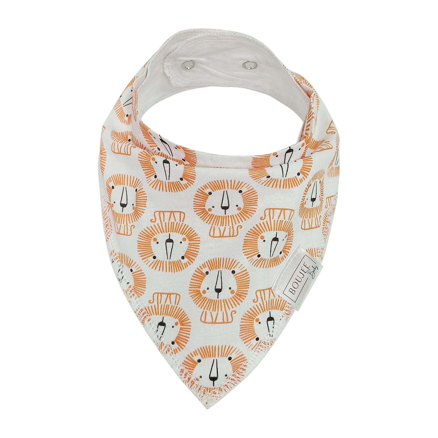 BOUJEE Baby 100% Cotton Adjustable Drool Bibs - Ultra Absorbent, Soft & Flexible for Newborns & Toddlers - Machine Washable, Pack of 6 - Perfect for Feeding, Teething & Messy Playtime