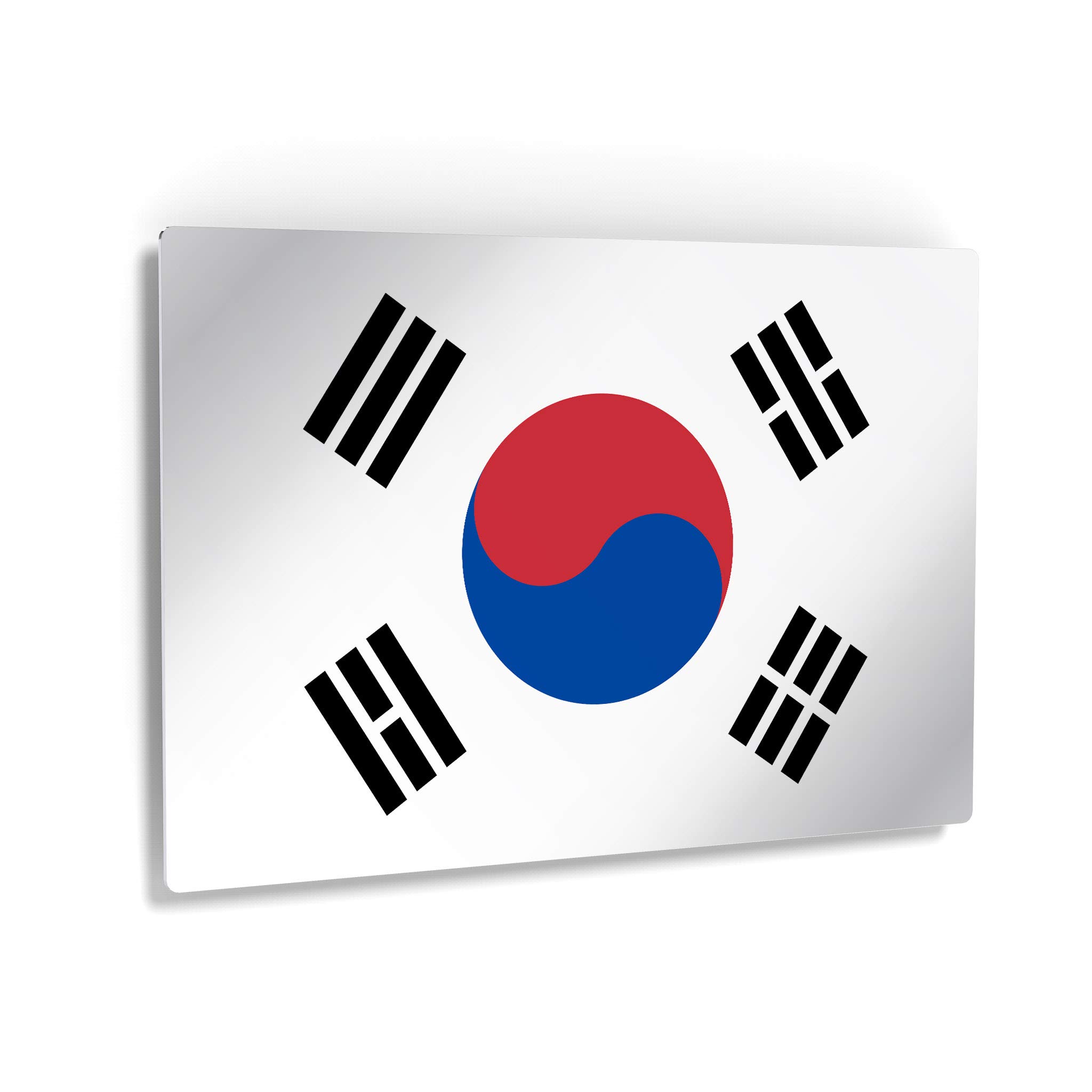 South Korea Flag Metal Wall Art Print - 30x40 Inch Modern Home Decor for Office, Living Room, Dorm, Bedroom, Kitchen & Man Cave | Patriotic Decor, Sports Club & Bar Wall Hanging | Made in USA, Ready to Hang