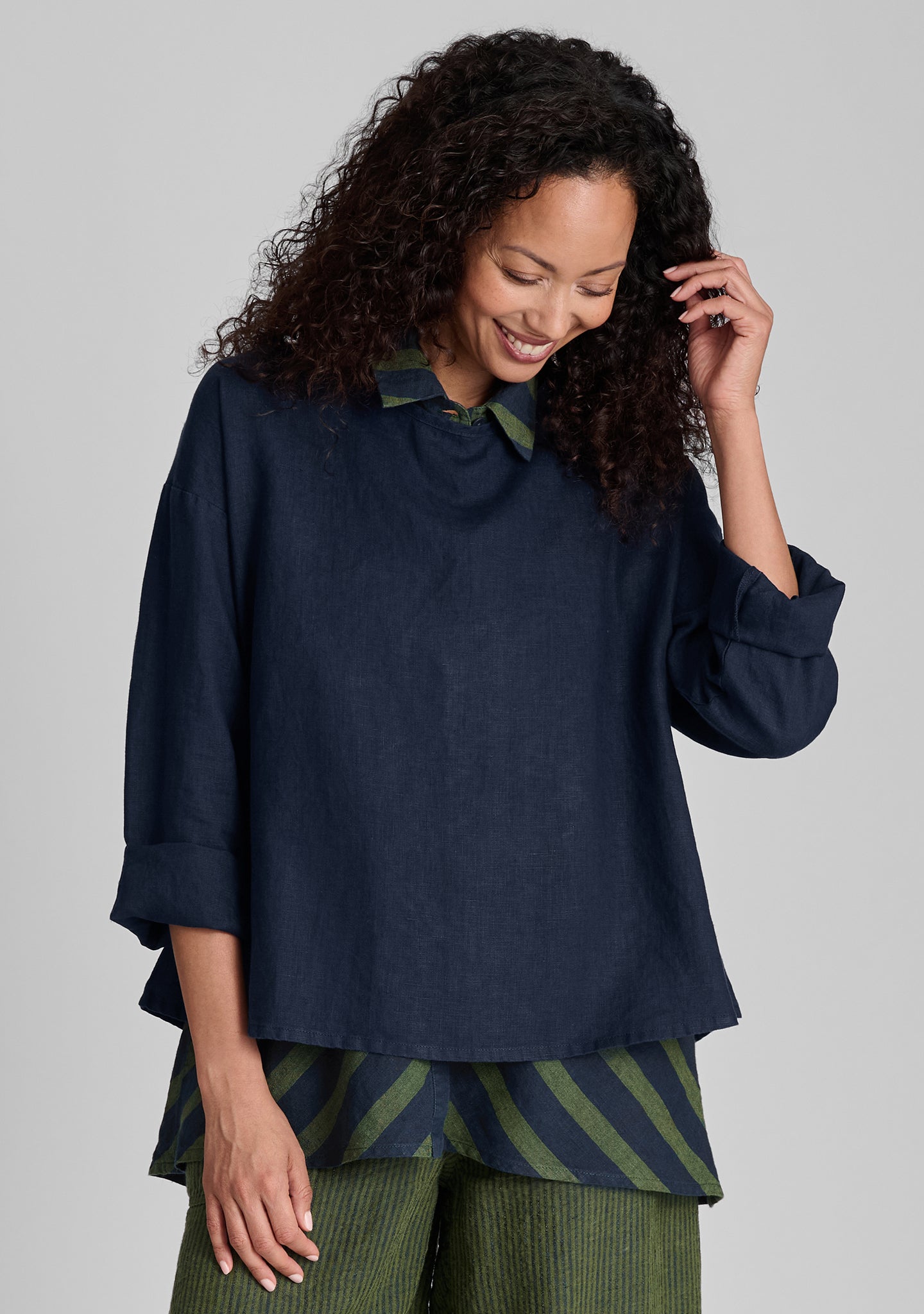 Stylish Long Sleeve Linen Shirt for Women - Breathable & Comfortable Casual Wear - Perfect for Office, Travel, and Summer Outfits