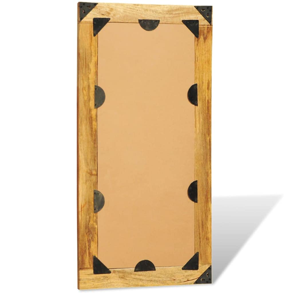 Solid Wood Framed Rectangle Wall Mirror - 47.2