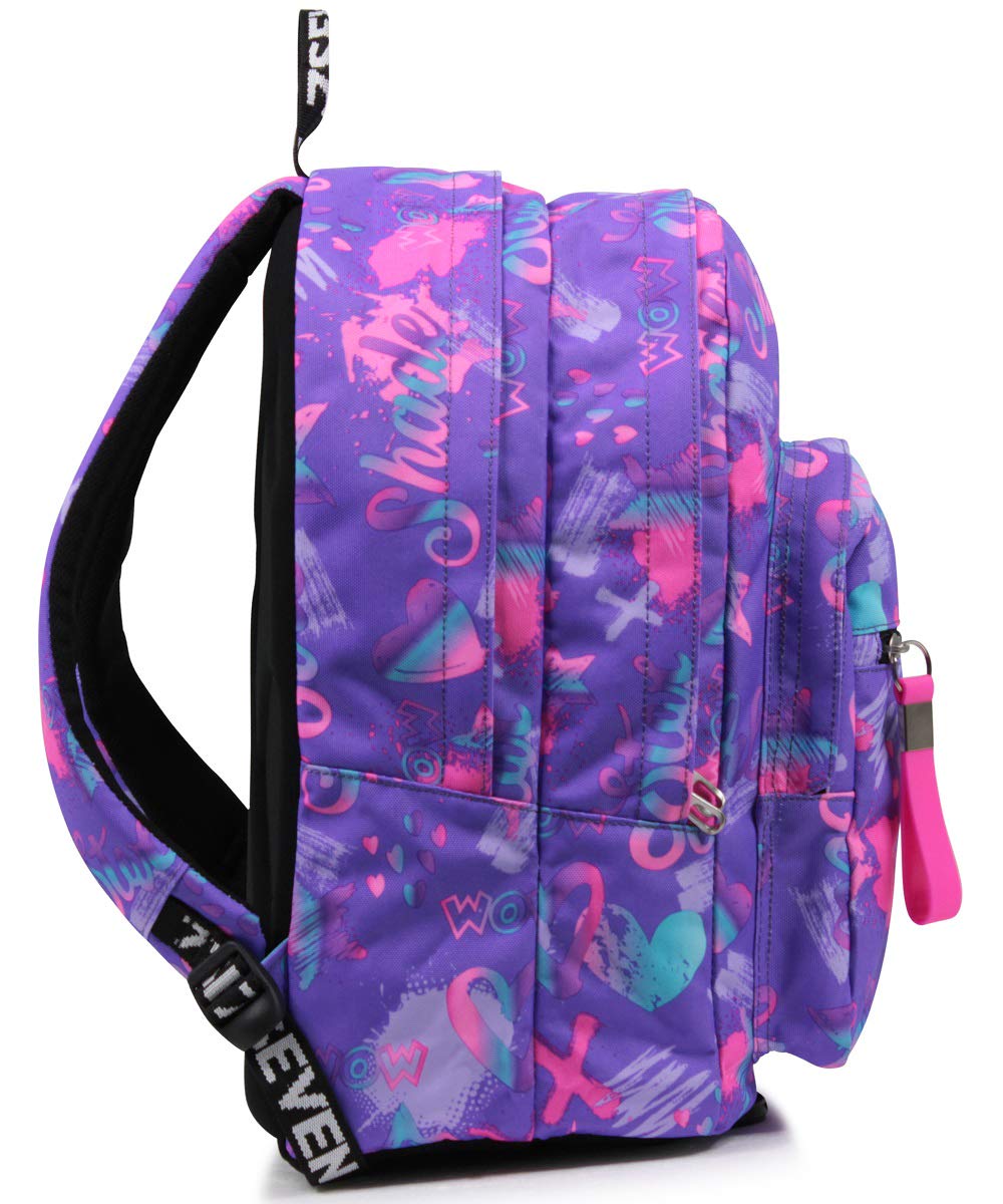 Iridescent Padded School Backpack for Kids - Large Capacity for School & Sports
