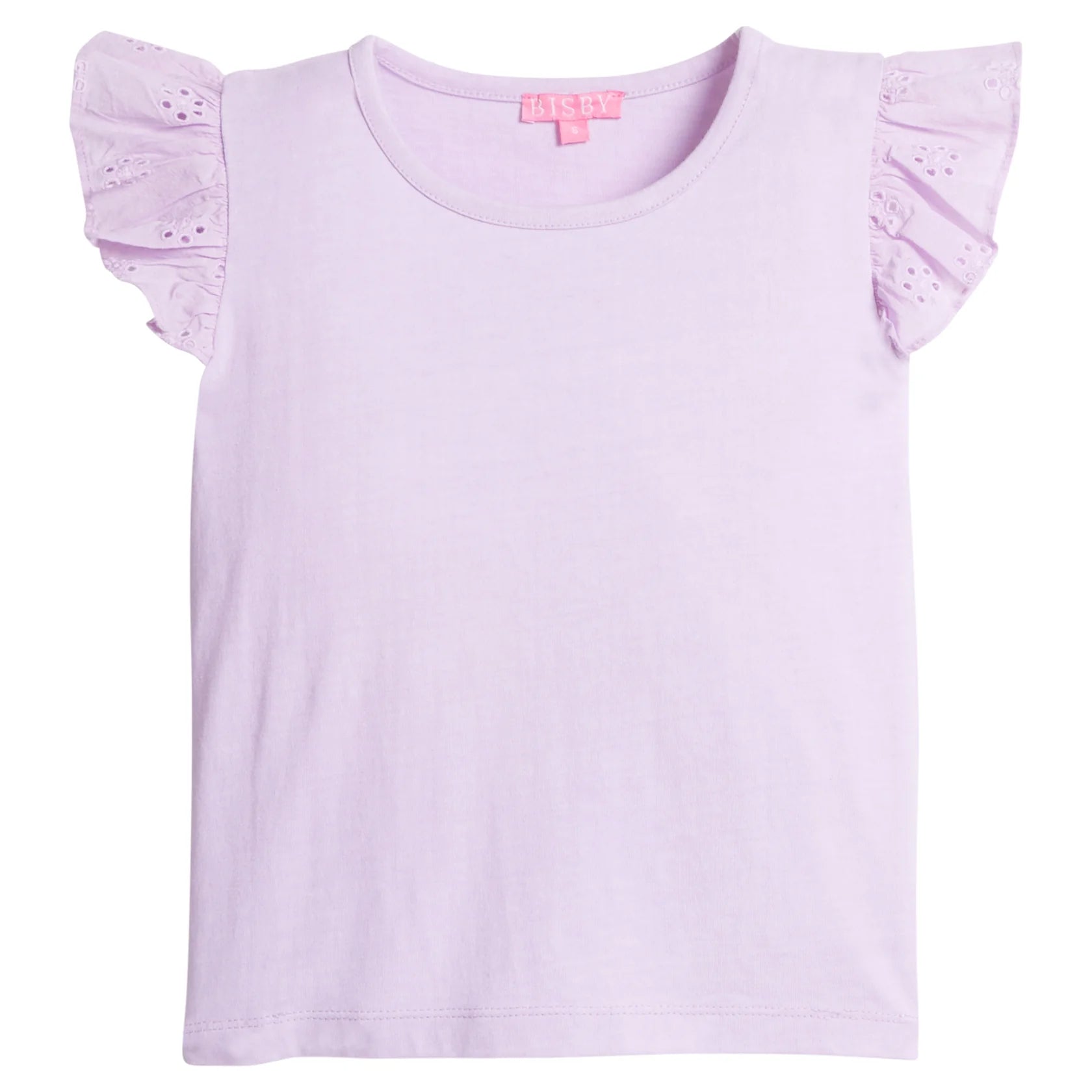Bisby Lilac Eyelet Tank Top - Floral Lace Trim Women's Blouse for Summer, Casual Wear & Boho Outfits