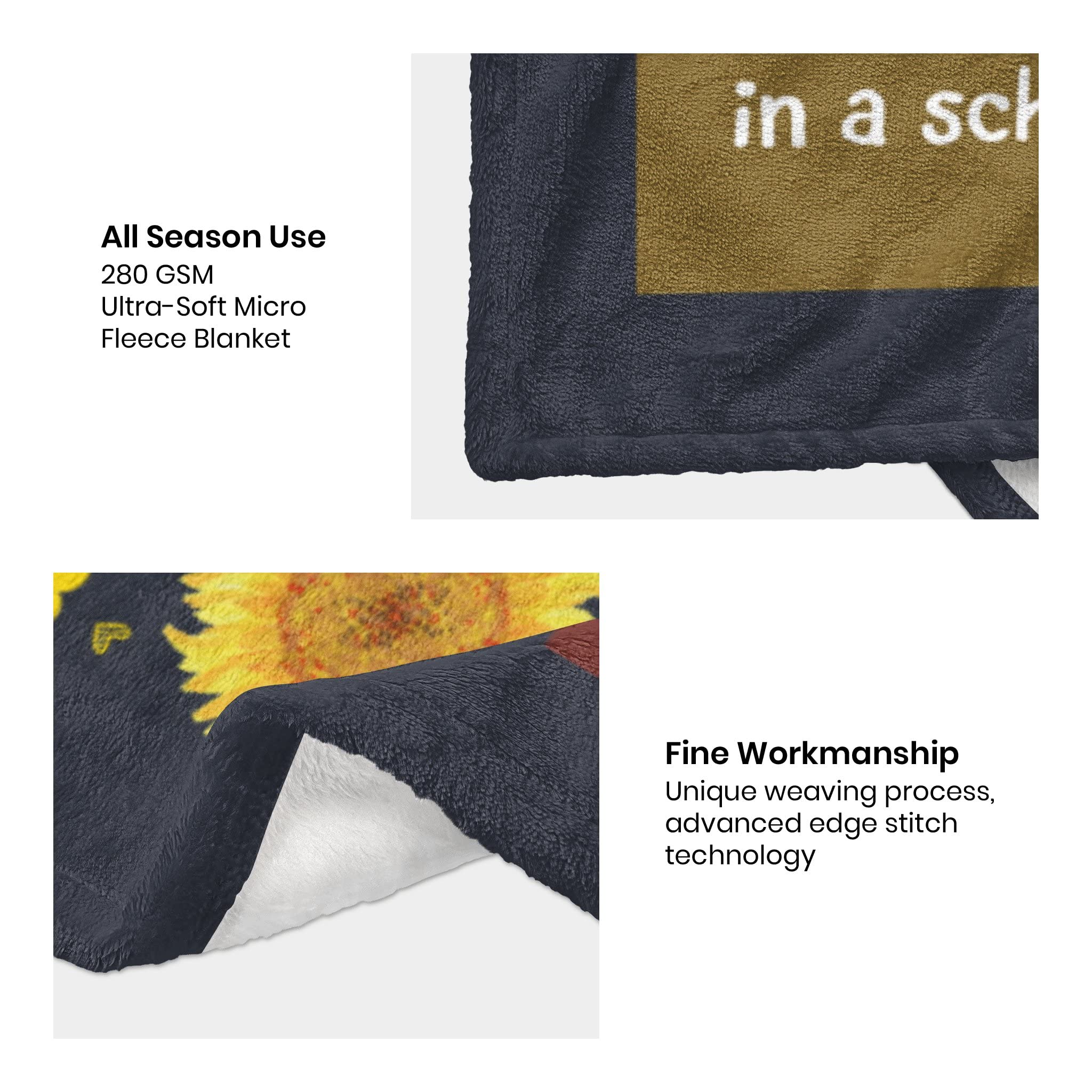 Cozy 50x60 Inch Teacher Appreciation Blanket - Best Retirement, Birthday & Thank You Gift for Women Educators - Perfect for Classroom, Home & Relaxation