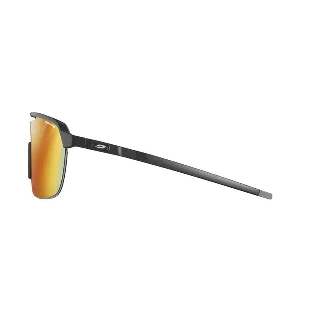 Julbo Frequency Reactiv P1 3 LAF Sunglasses - Black/Grey Polarized Ski Goggles for Men & Women - UV Protection for Snowboarding, Cycling & Outdoor Sports